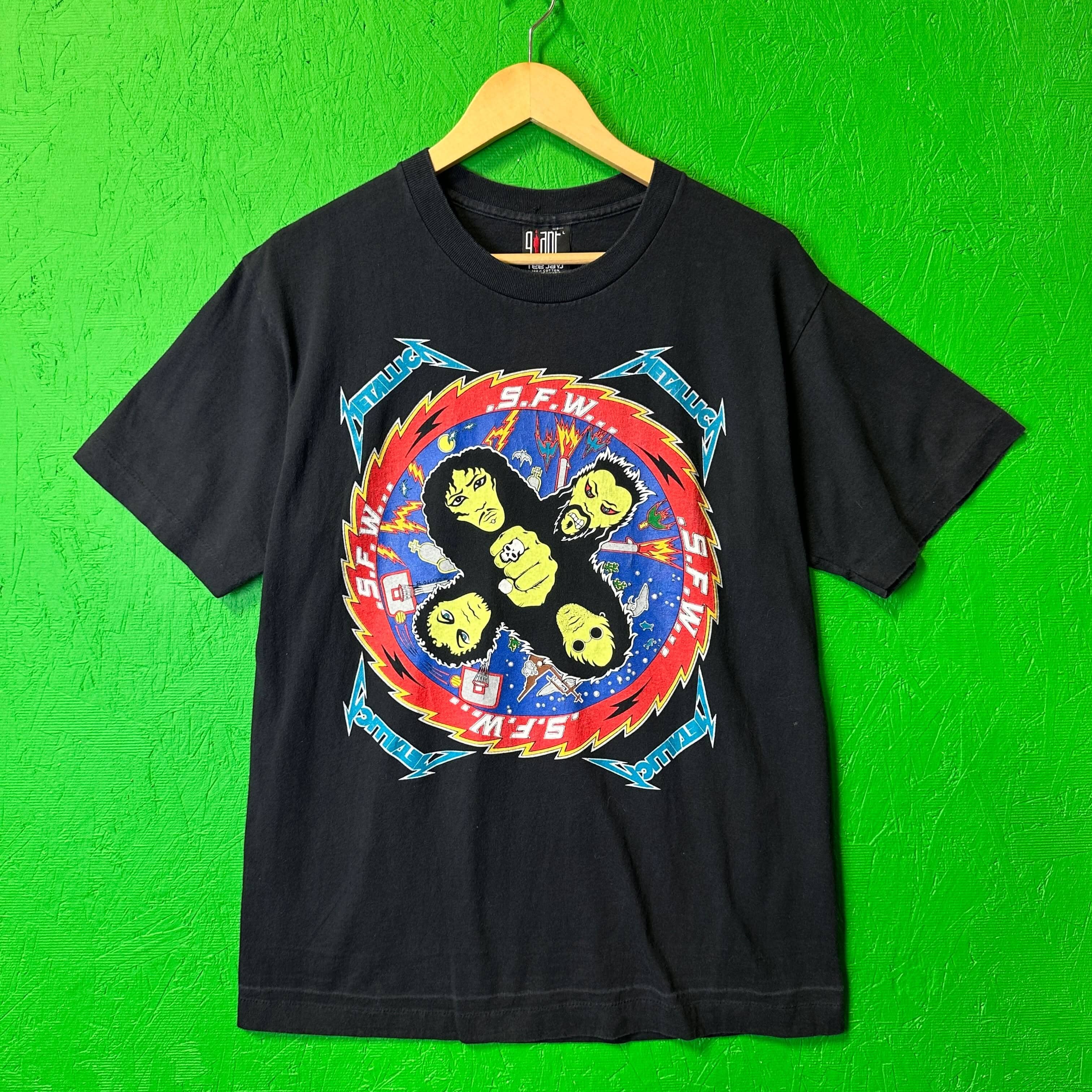 Vintage Metallica Kiss Spoof 1996 Tshirt size L T-Shirt OTHER 