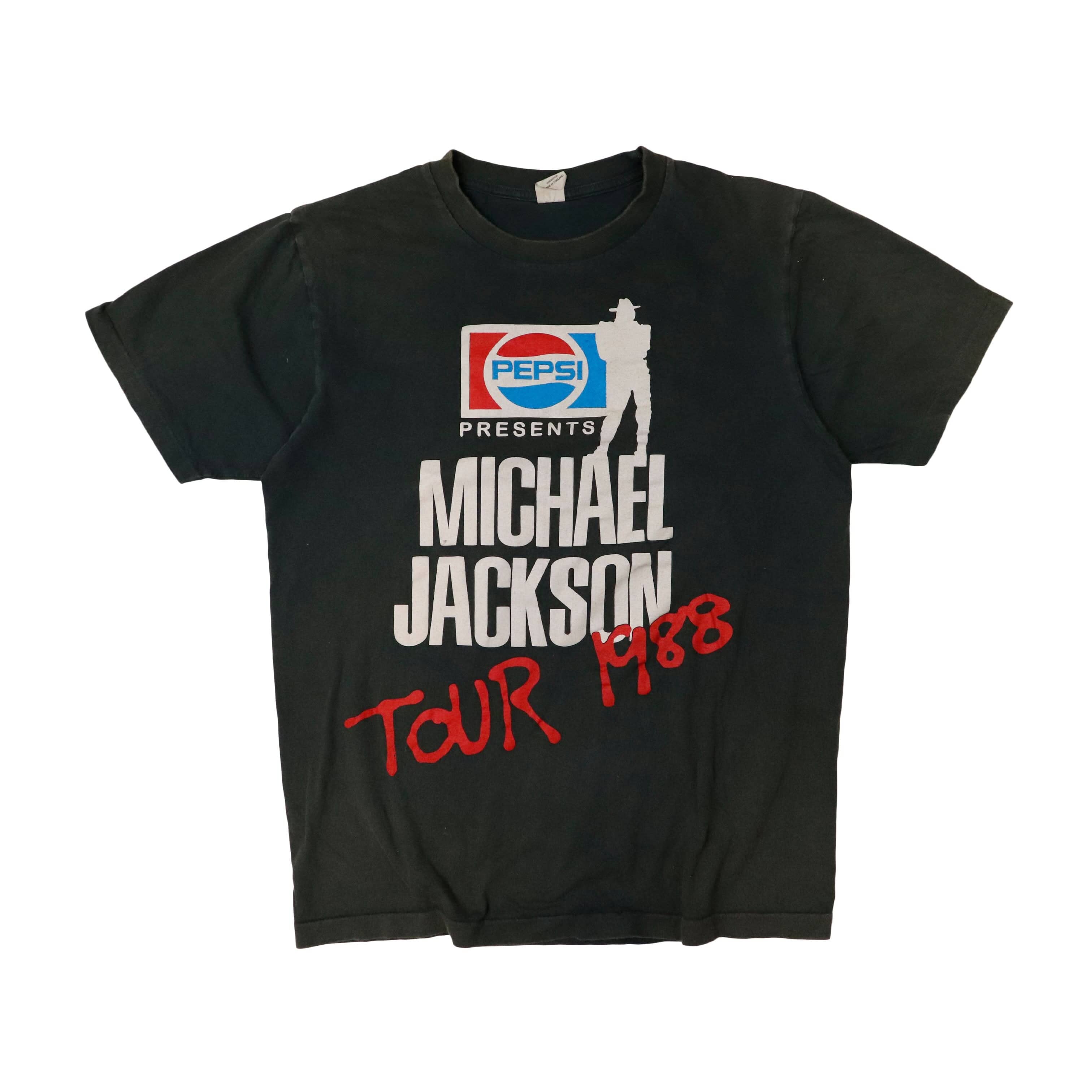 Vintage Michael Jackson Pepsi Tour 1988 Graphic T-Shirt Size L FAIF.CA 