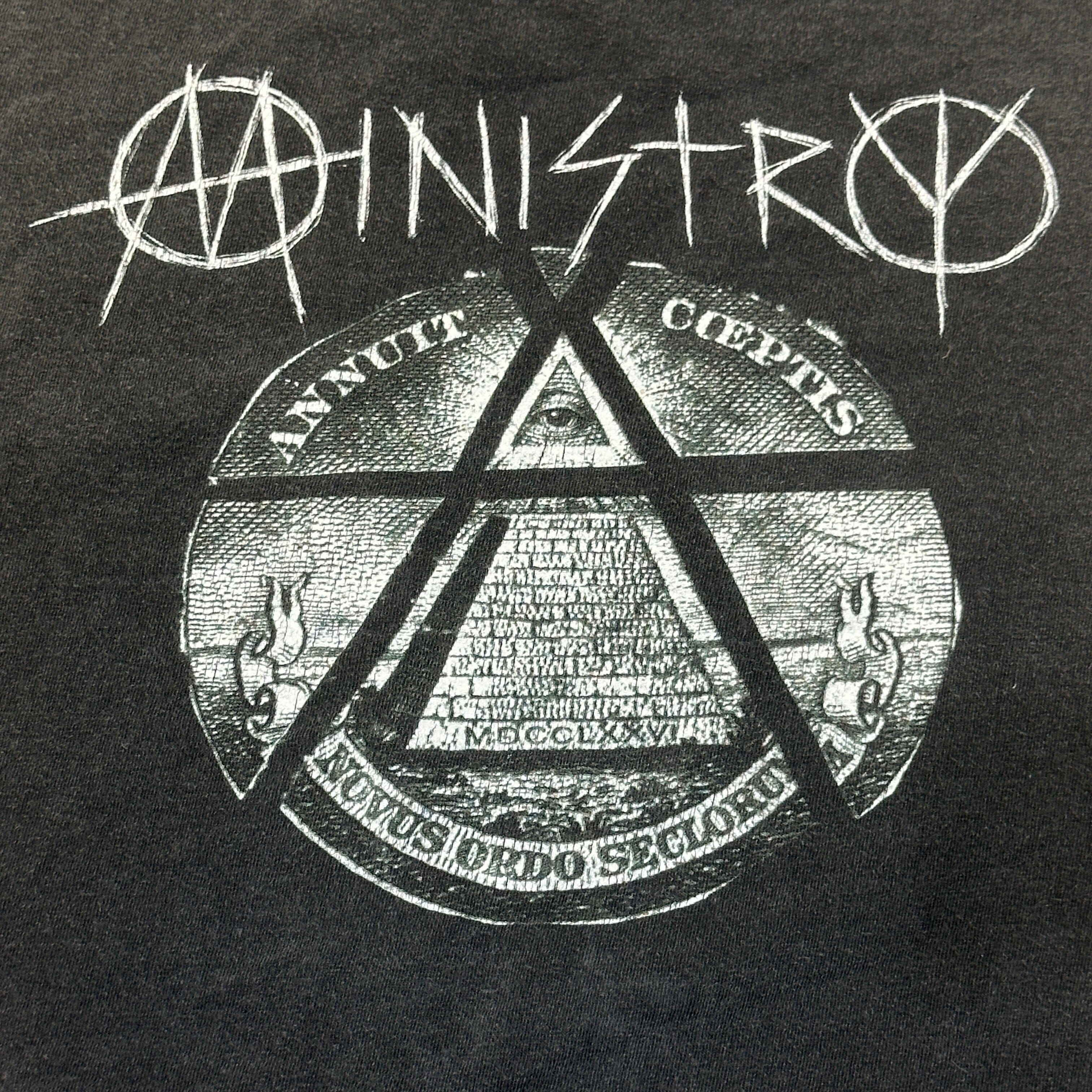 Vintage Ministry Houses of the Mole Long Sleeve Band Shirt Size XXL 90s FAIF.CA 