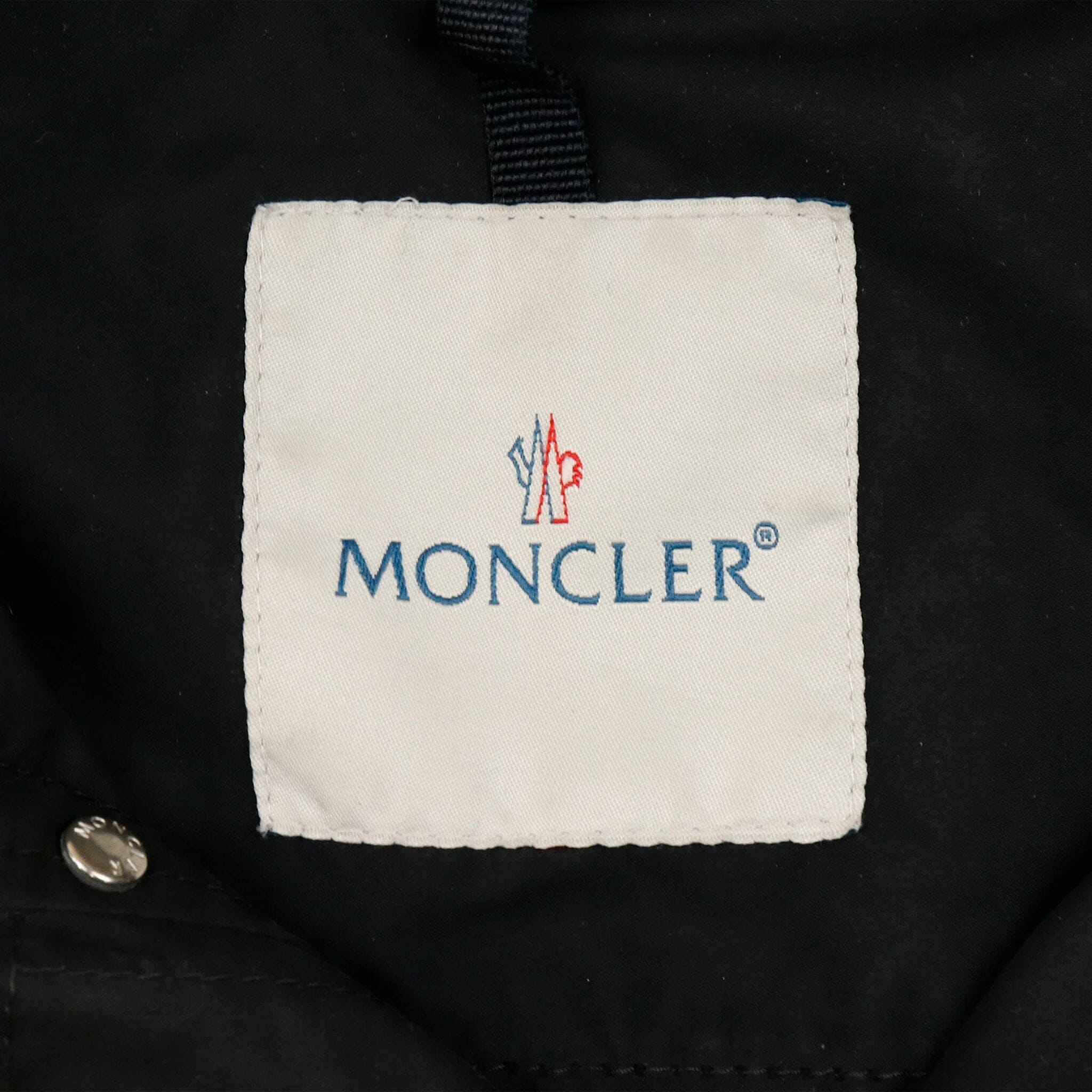 Vintage Moncler Black Jacket motorcycle riding Size 1 Moncler 