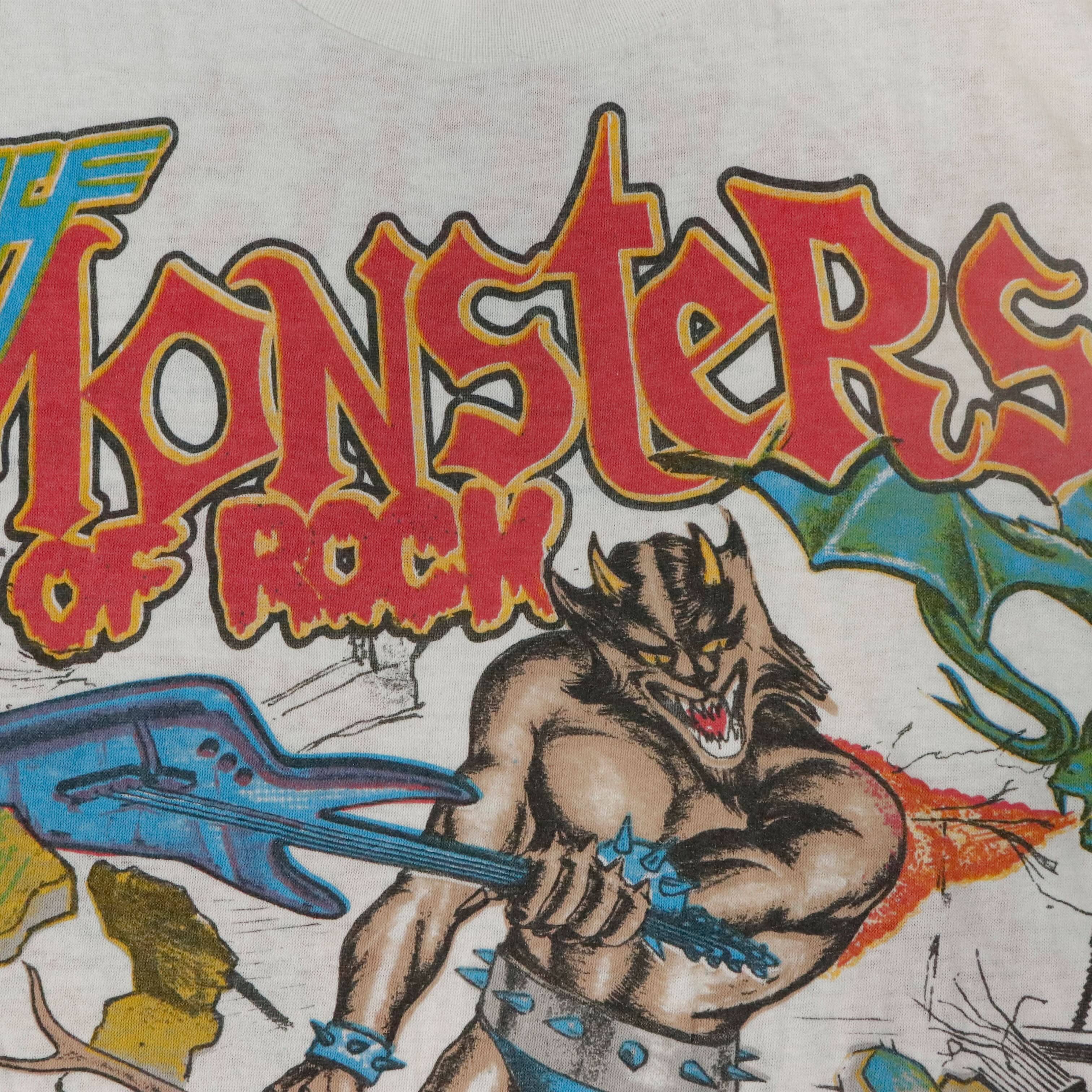 Vintage Monsters of Rock Graphic Tank Top Size L Van Halen Metallica and more FAIF.CA 