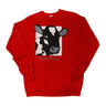 Vintage Moohio Cow Red Crewneck Size L Jerzees 