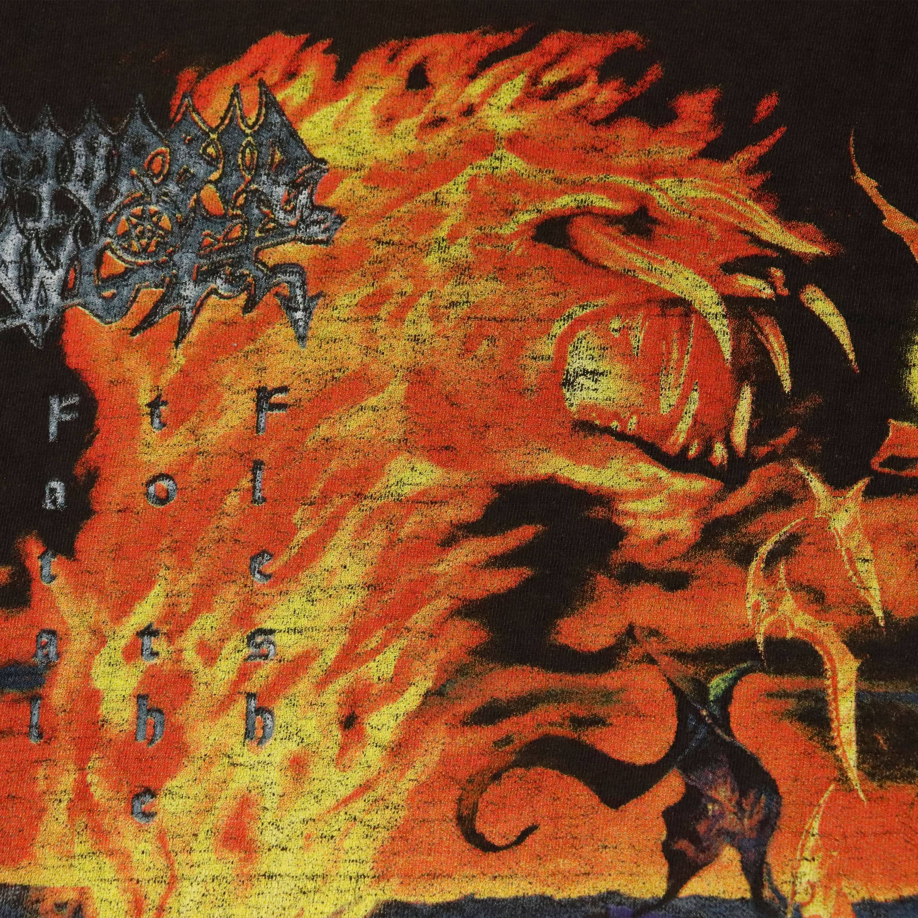 Vintage Morbid Angel Fire Graphic T-Shirt Size XL FAIF.CA 