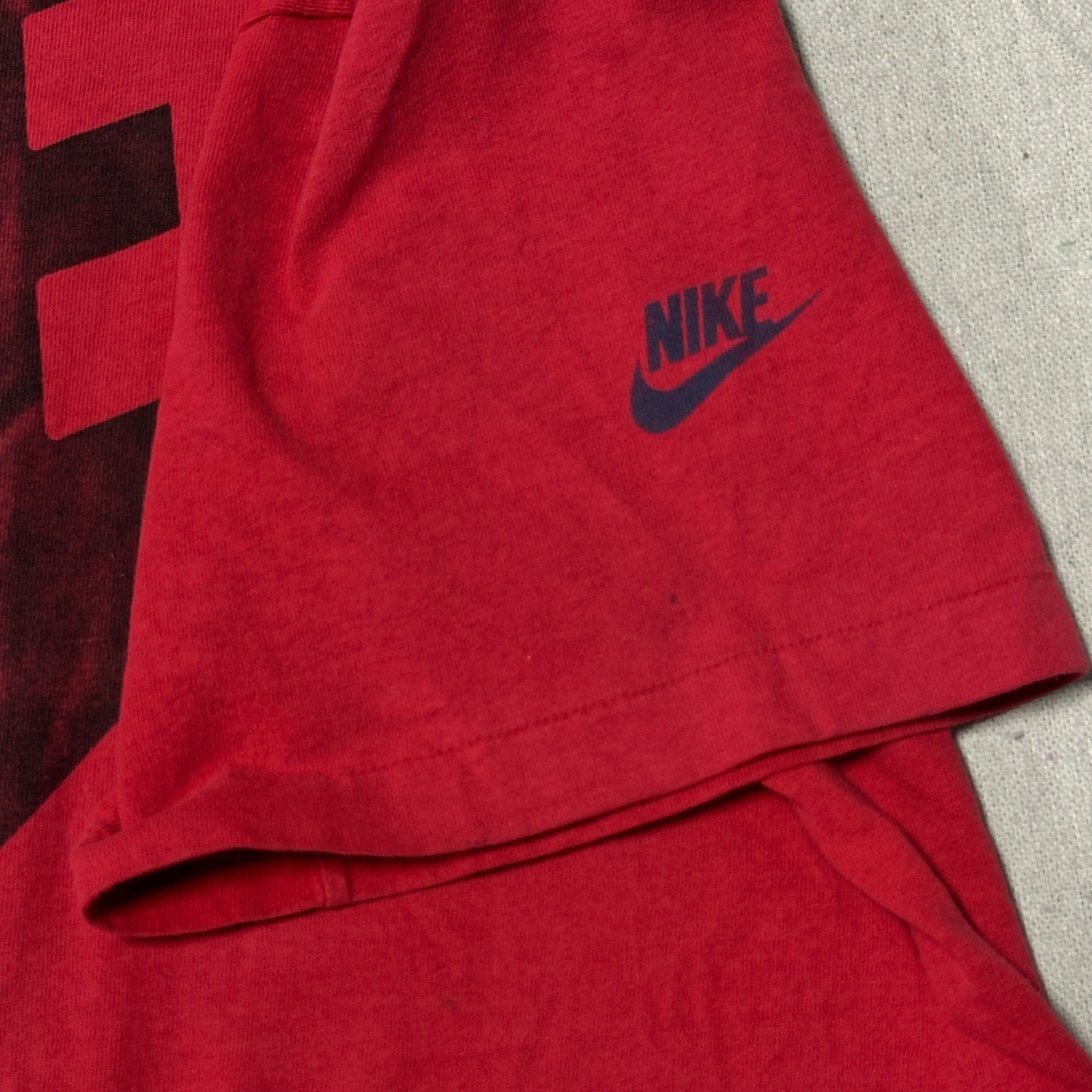 Vintage Nike Air Bold Logo Graphic T-Shirt Size L 90s FAIF.CA 