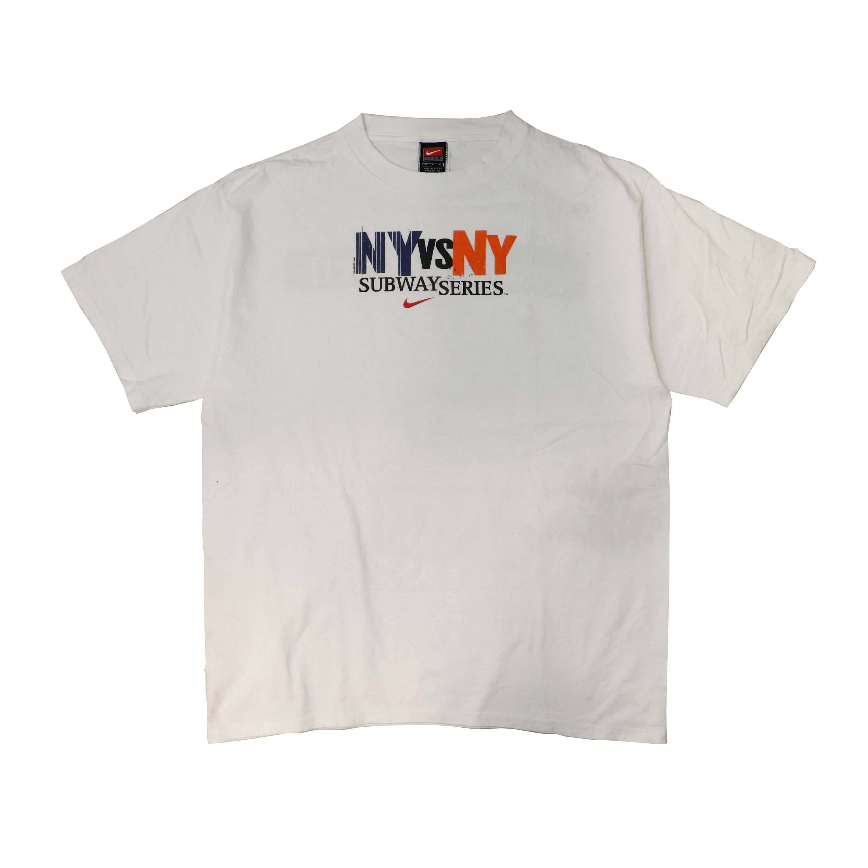 Vintage Nike NY vs NY Subway Series Graphic T-Shirt Size M FAIF.CA 