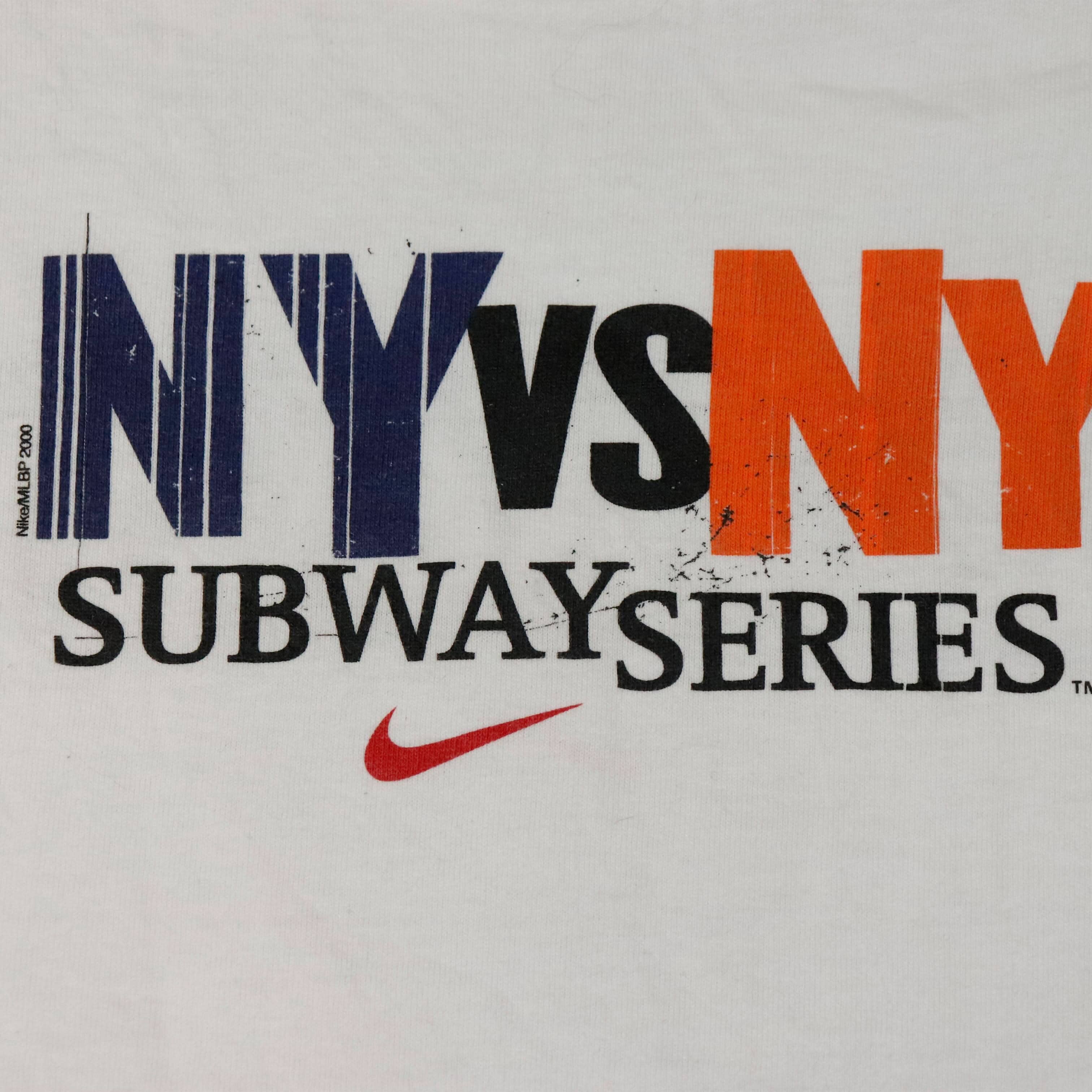 Vintage Nike NY vs NY Subway Series Graphic T-Shirt Size M FAIF.CA 