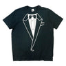 Vintage Nike Off White Tie/Eagle Black T-Shirt Size L Nike 