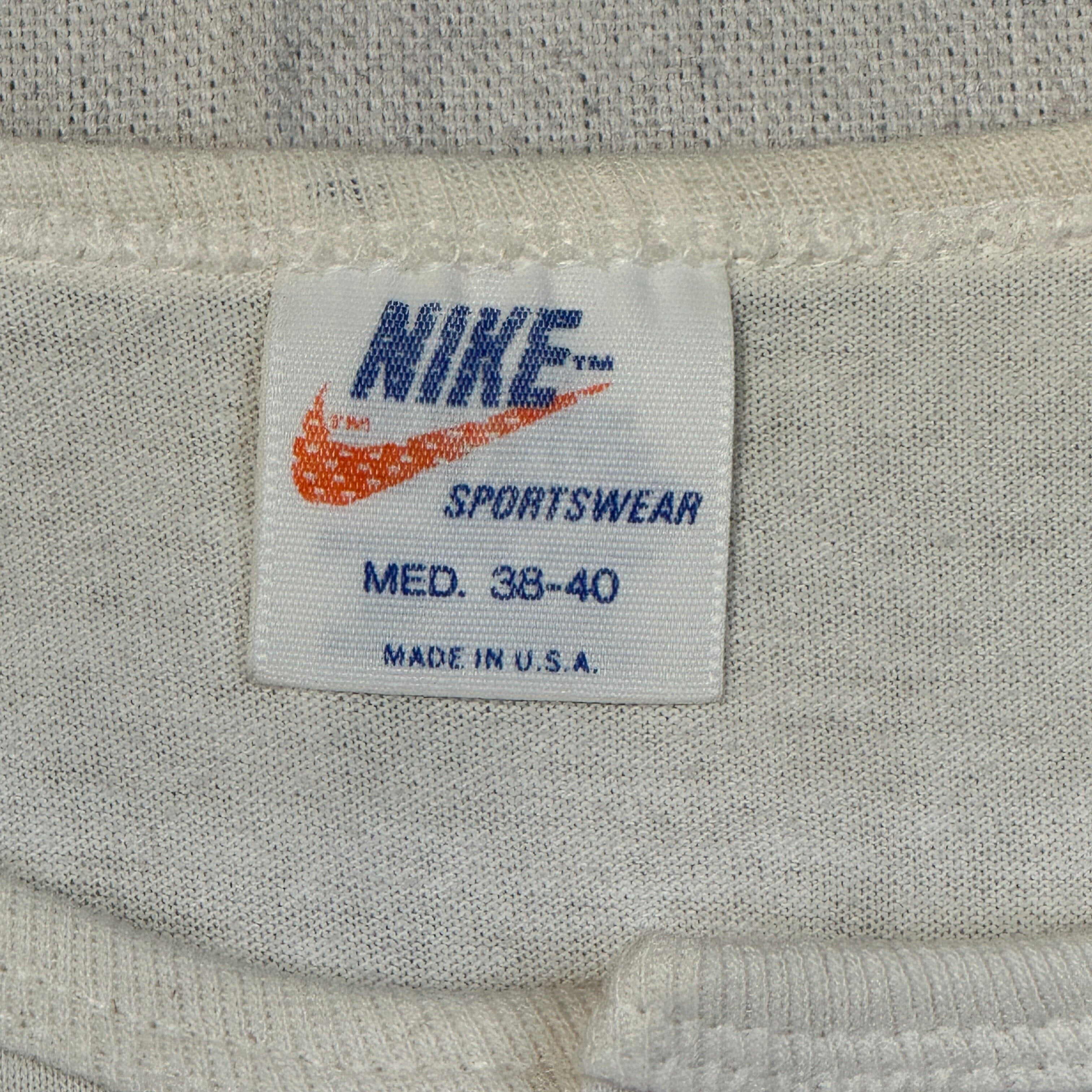 Vintage Nike Red Sleeve Henley Baseball Shirt Size Medium 80s FAIF.CA 