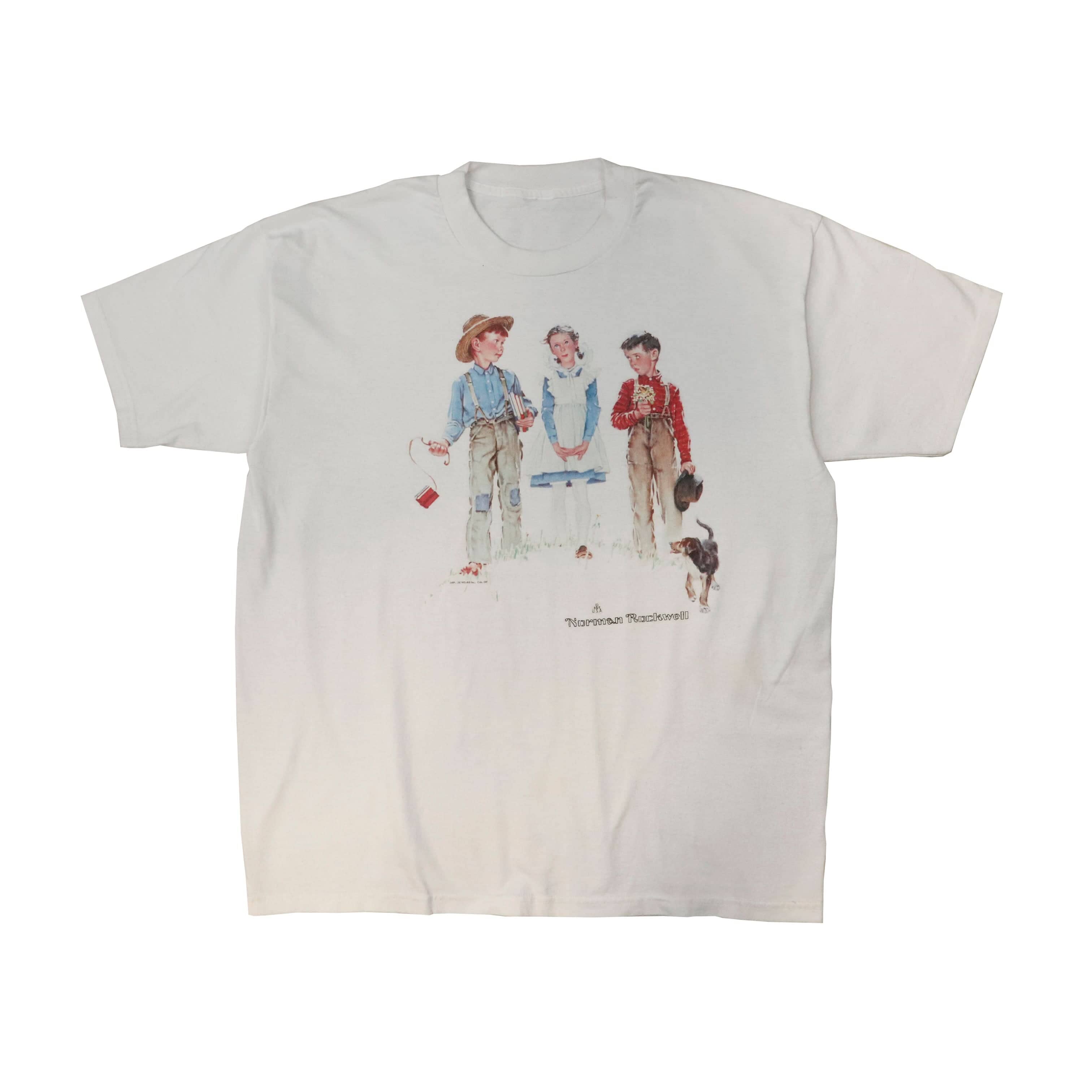Vintage Norman Rockwell Children Graphic T-Shirt Size N/A FAIF.CA 