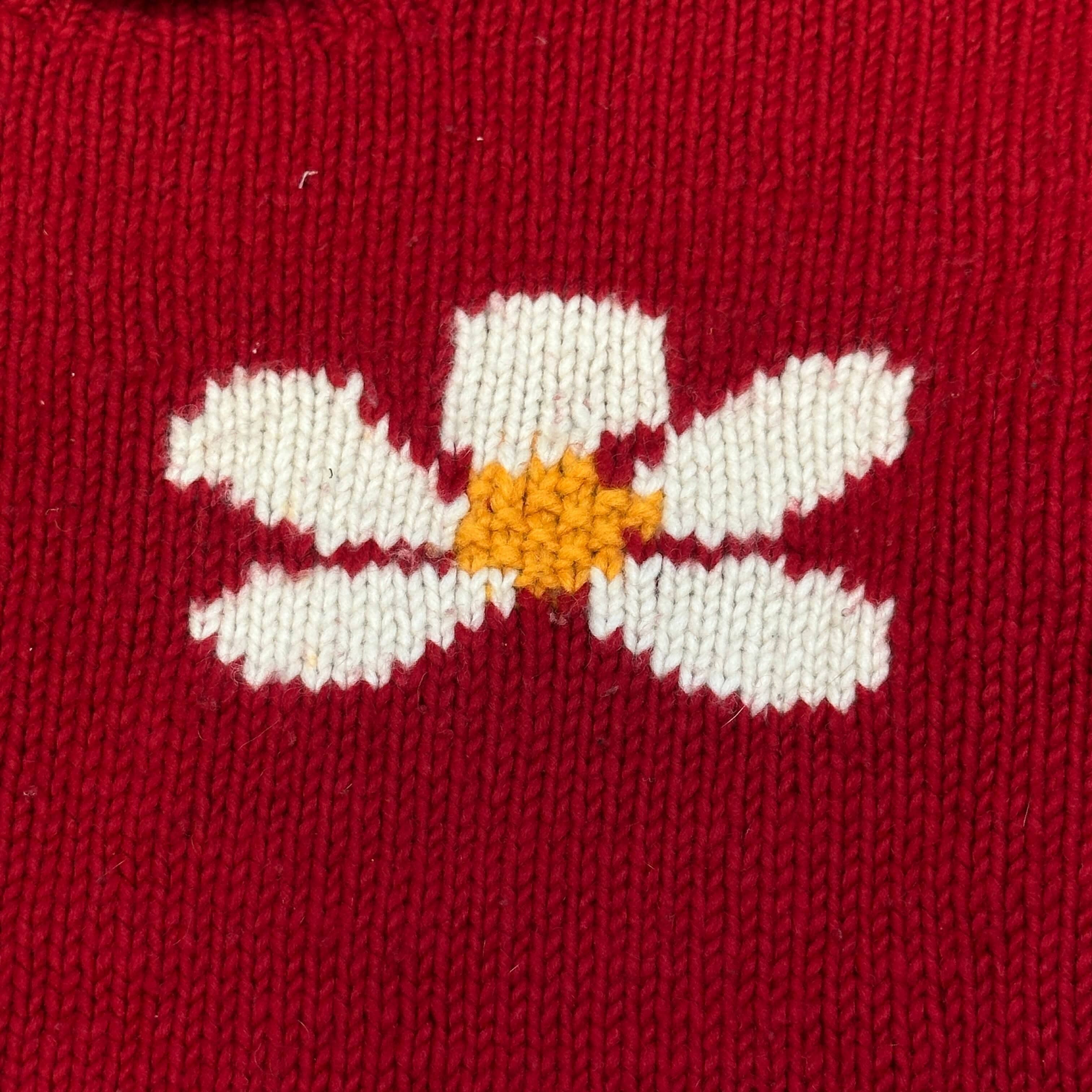 Vintage Nuevo Americana Floral Knit Sweater Size M FAIF.CA 