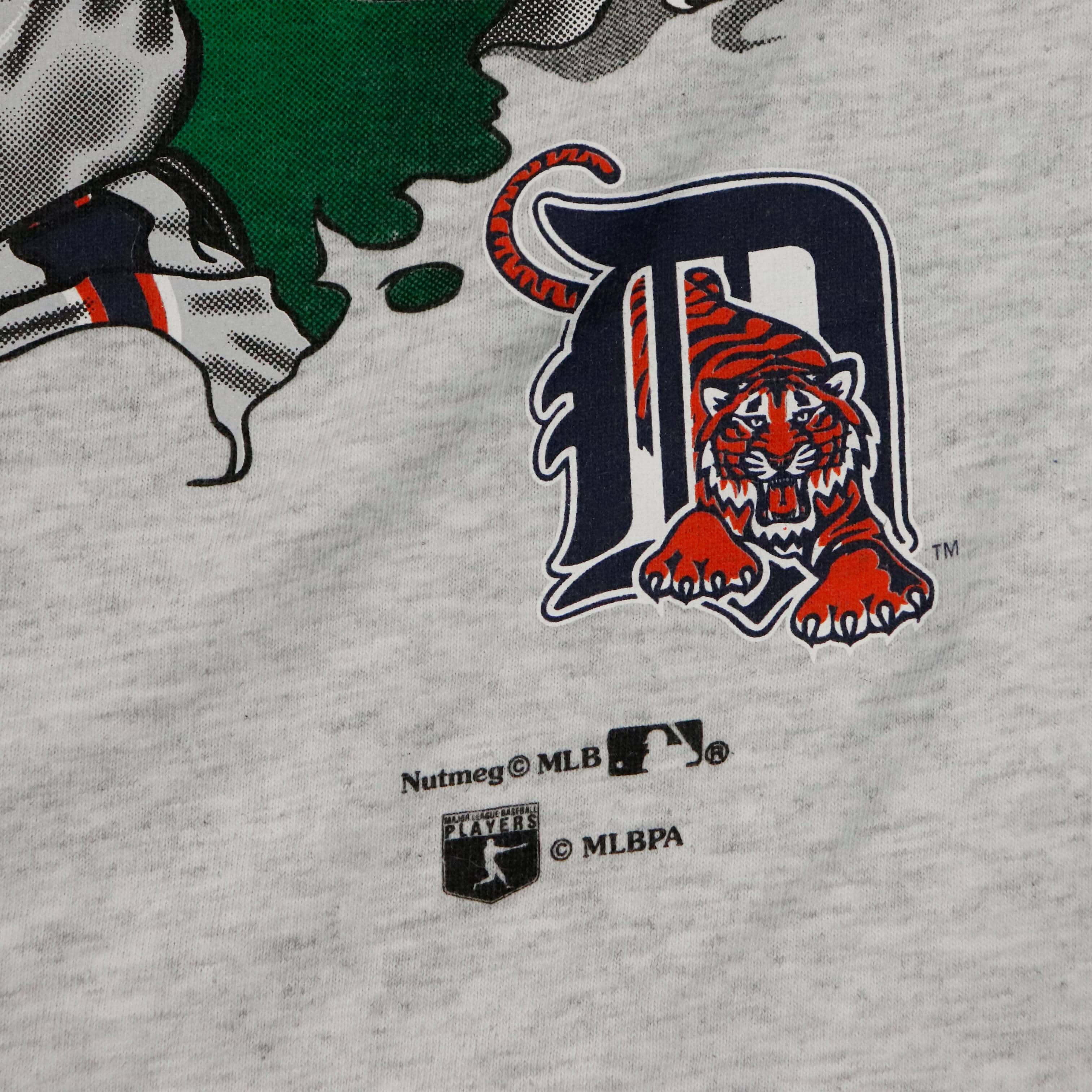 Vintage Nutmeg Cecil Fielder Detroit Tigers Baseball Graphic T-Shirt Size XL FAIF.CA 