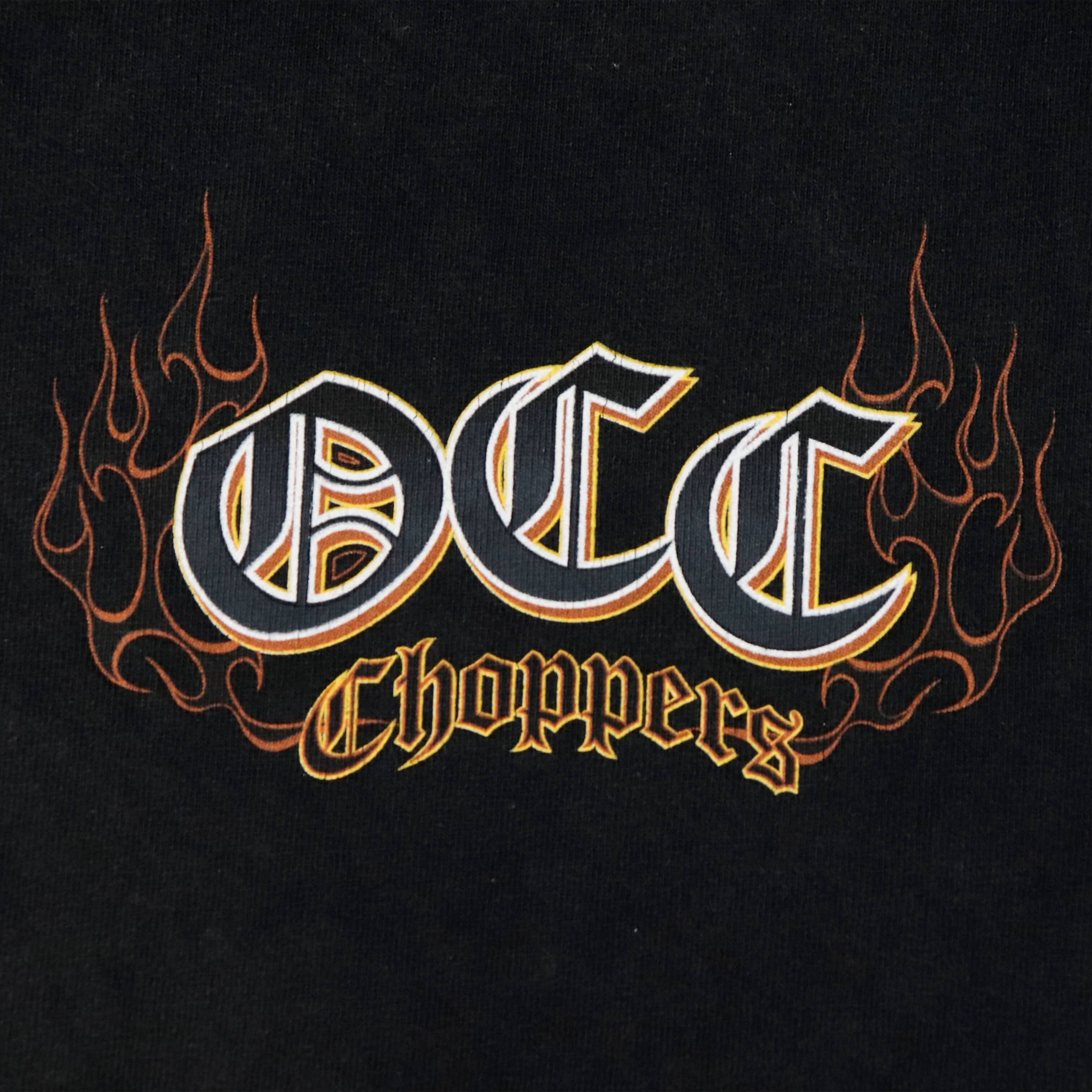 Vintage OCC Choppers Flame Graphic Long Sleeve T-Shirt Size N/A FAIF.CA 