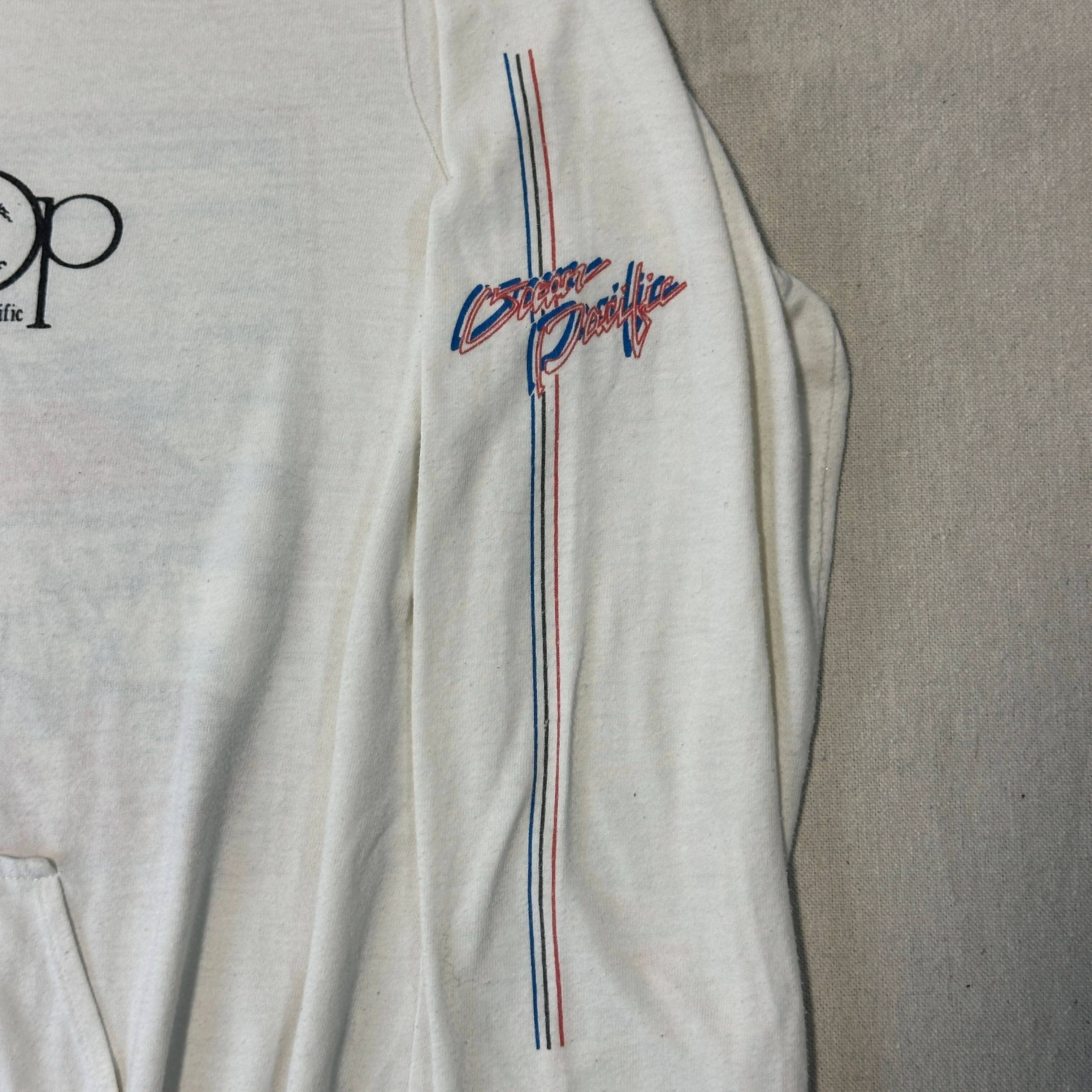 Vintage Ocean Pacific Windsurfing Graphic Hoodie Size Large FAIF.CA 