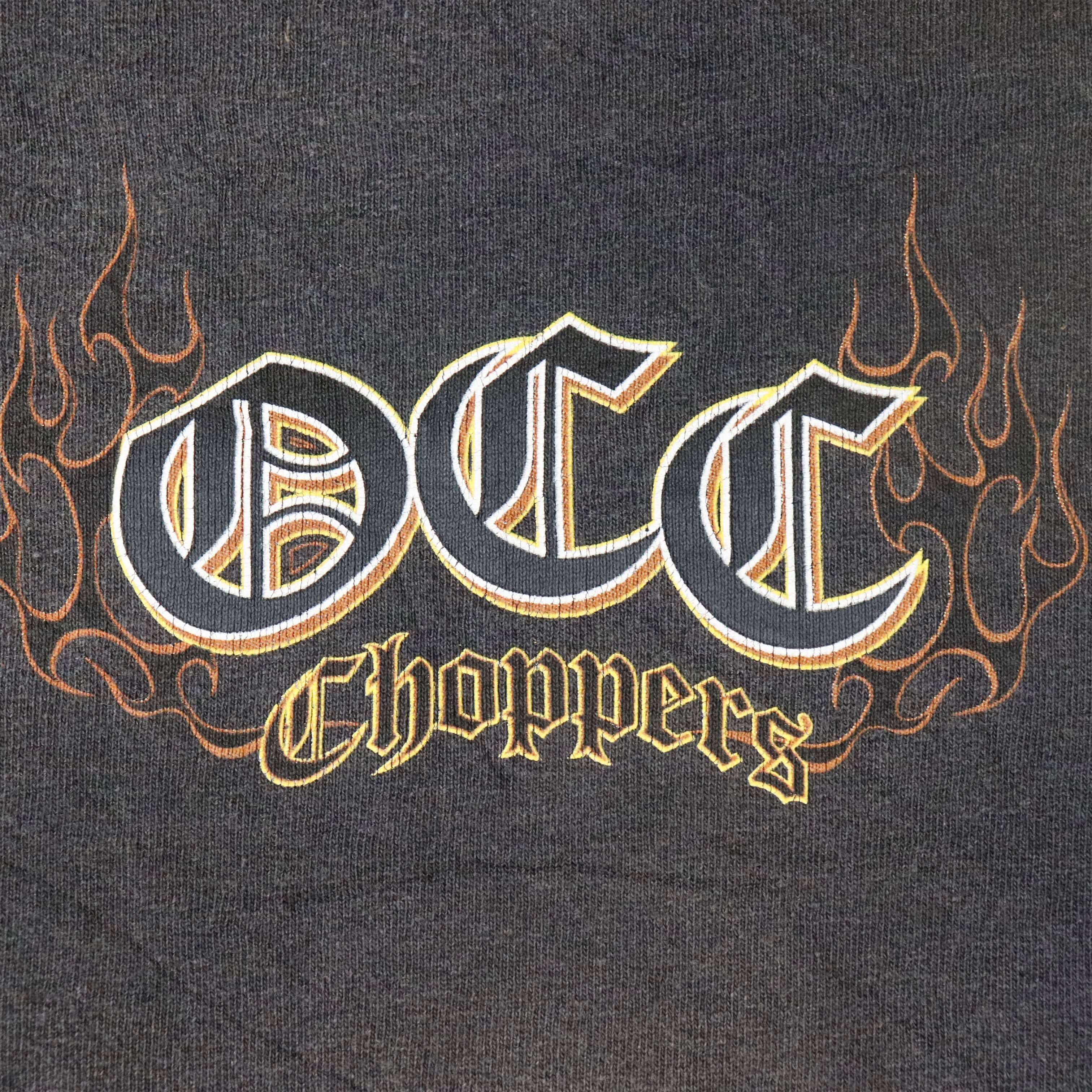 Vintage Orange County Choppers Flame Graphic T-Shirt Size XL FAIF.CA 