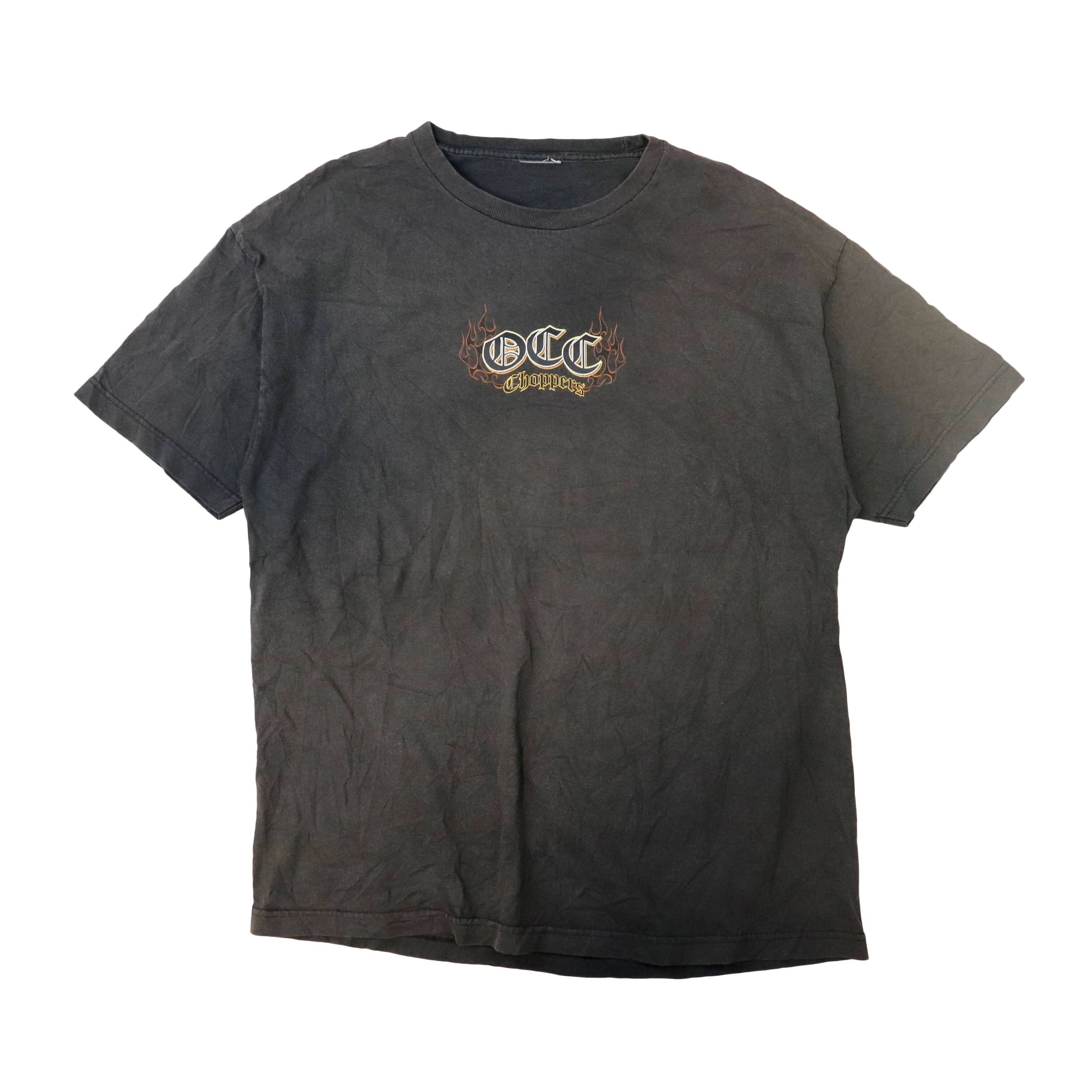 Vintage Orange County Choppers Flame Graphic T-Shirt Size XL FAIF.CA 
