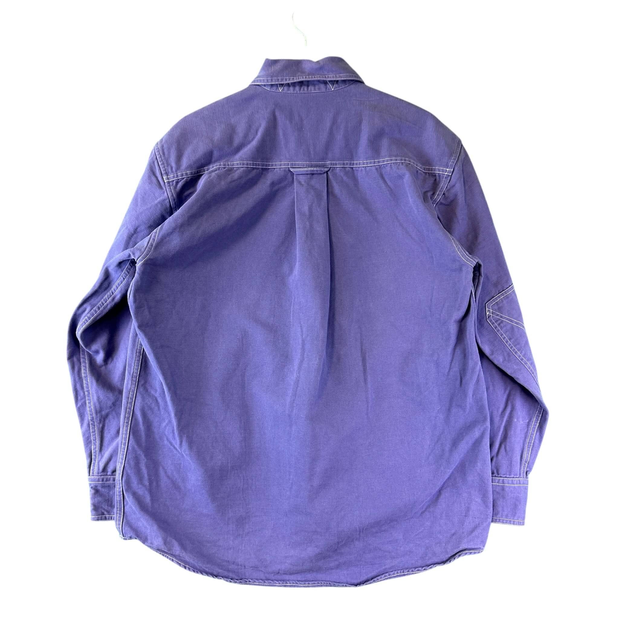 Vintage Orvis Pull Over Shirt Purple Size - M Button up OTHER 
