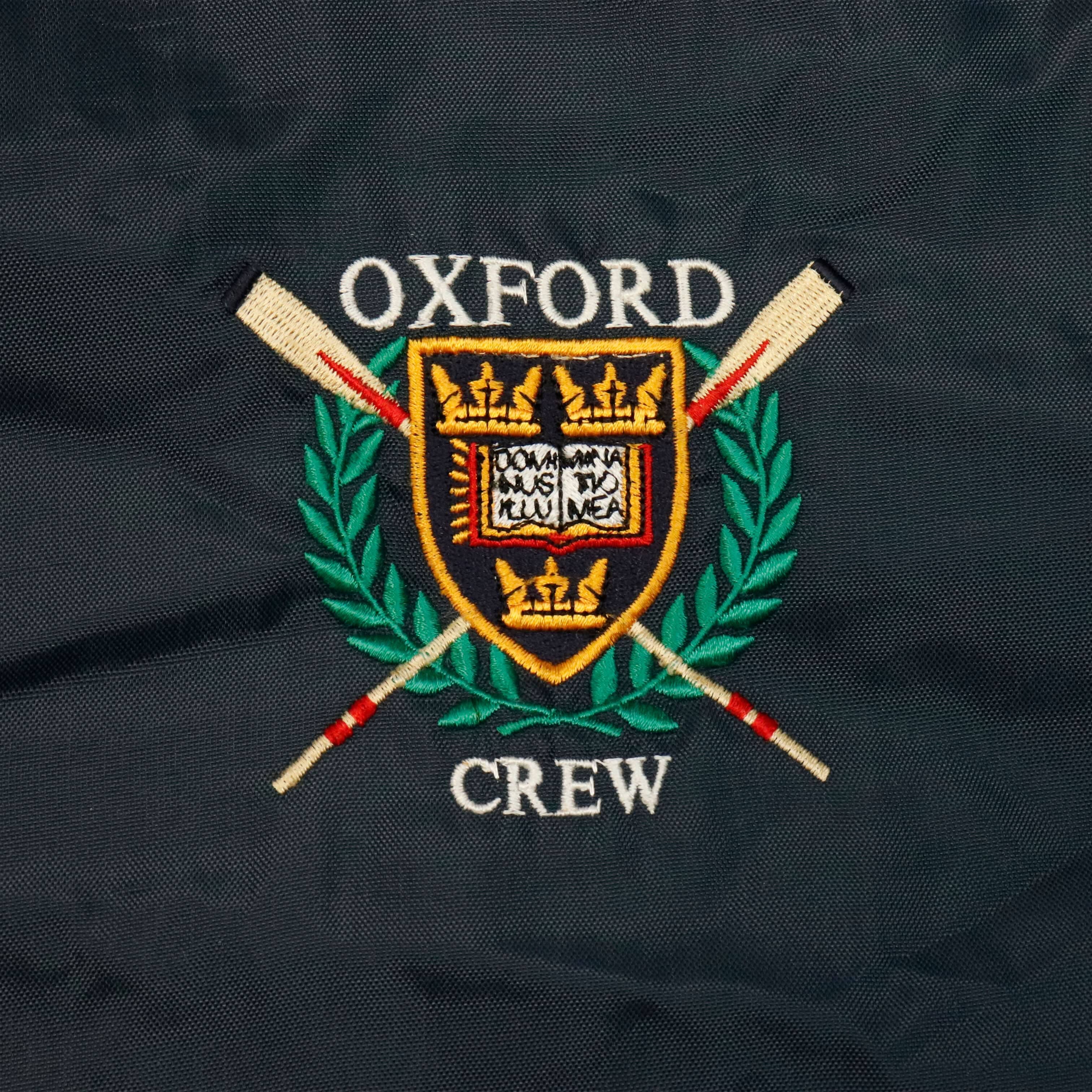 Vintage Oxford Crew Embroidered Snap-Front Coach Jacket Size XL FAIF.CA 