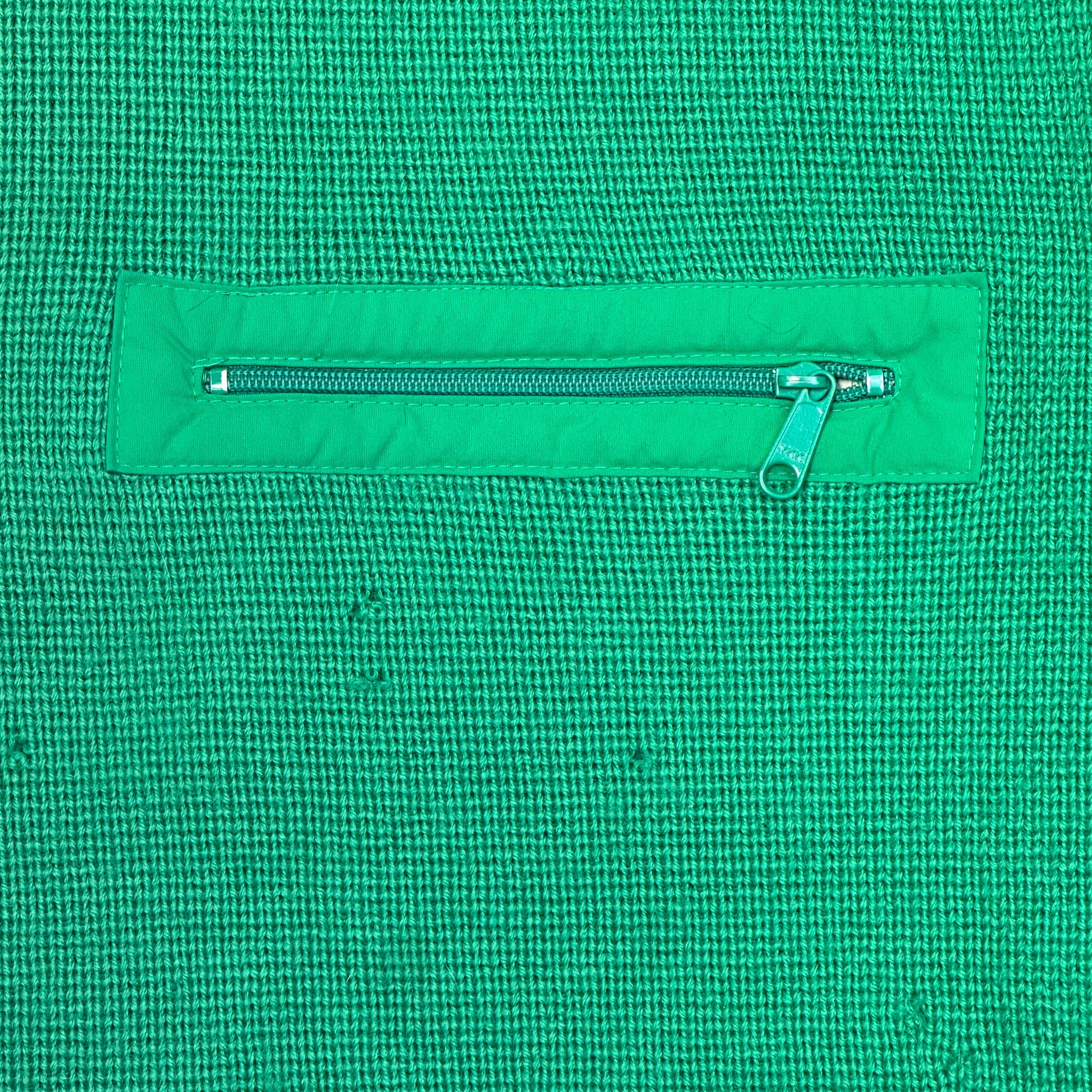 Vintage Patagonia Green Knit Half-Zip Sweater Size XL 80s FAIF.CA 