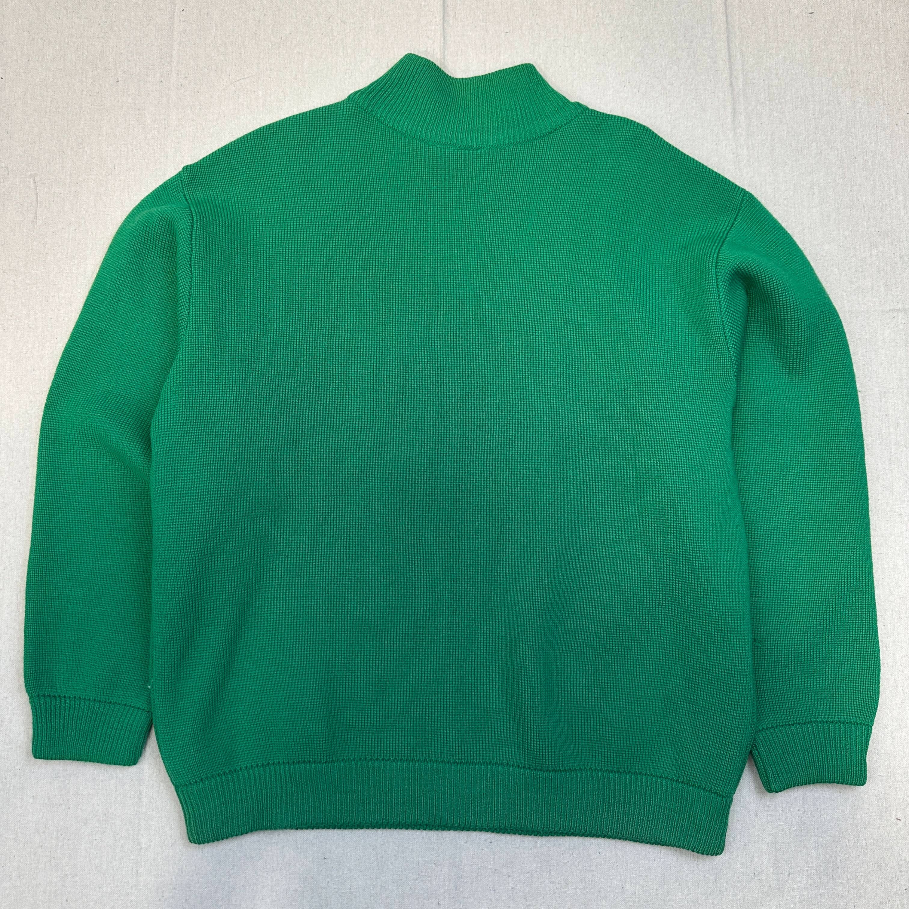 Vintage Patagonia Green Knit Half-Zip Sweater Size XL 80s FAIF.CA 
