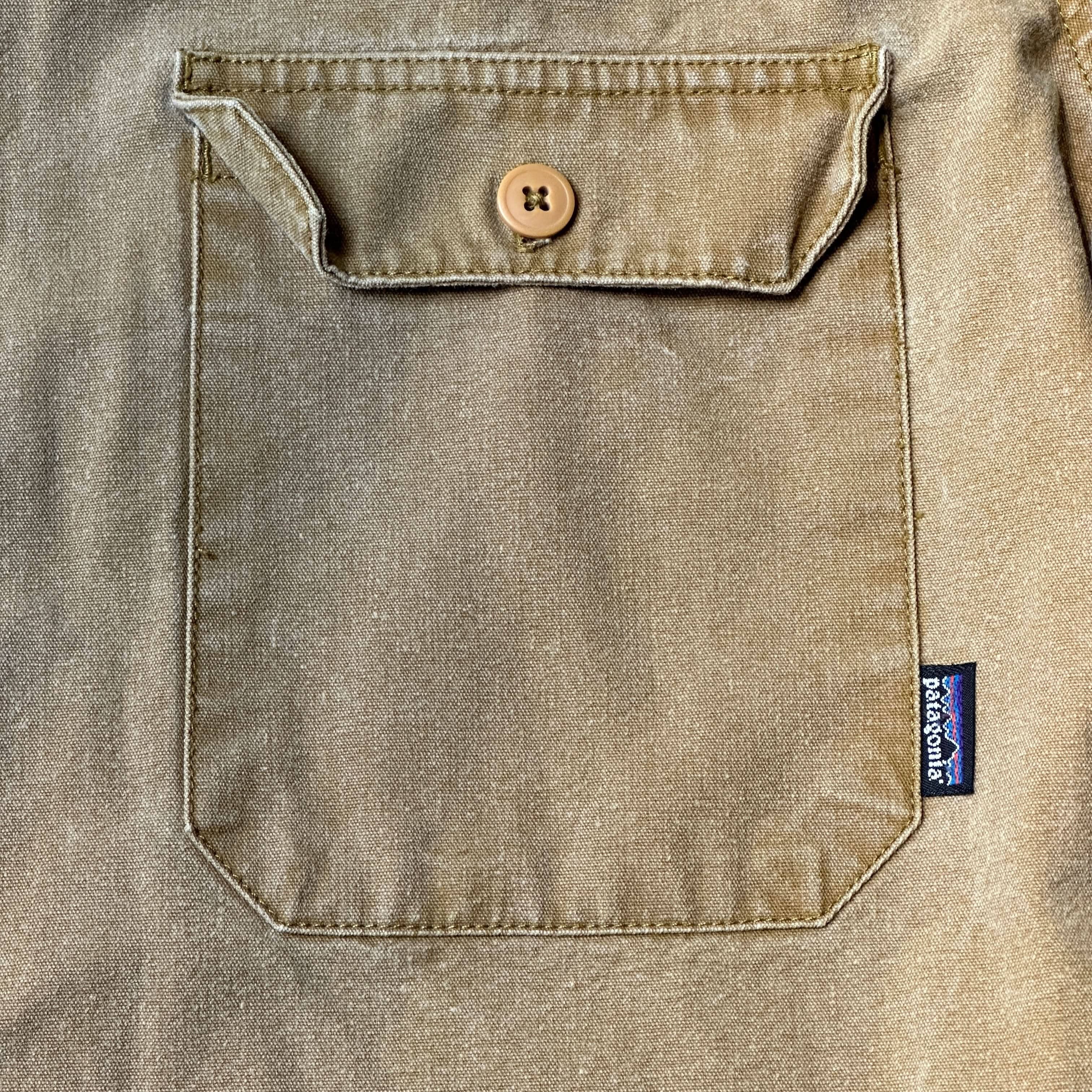 Vintage Patagonia Heavy Cotton Button-Up Shirt Size L 90s FAIF.CA 