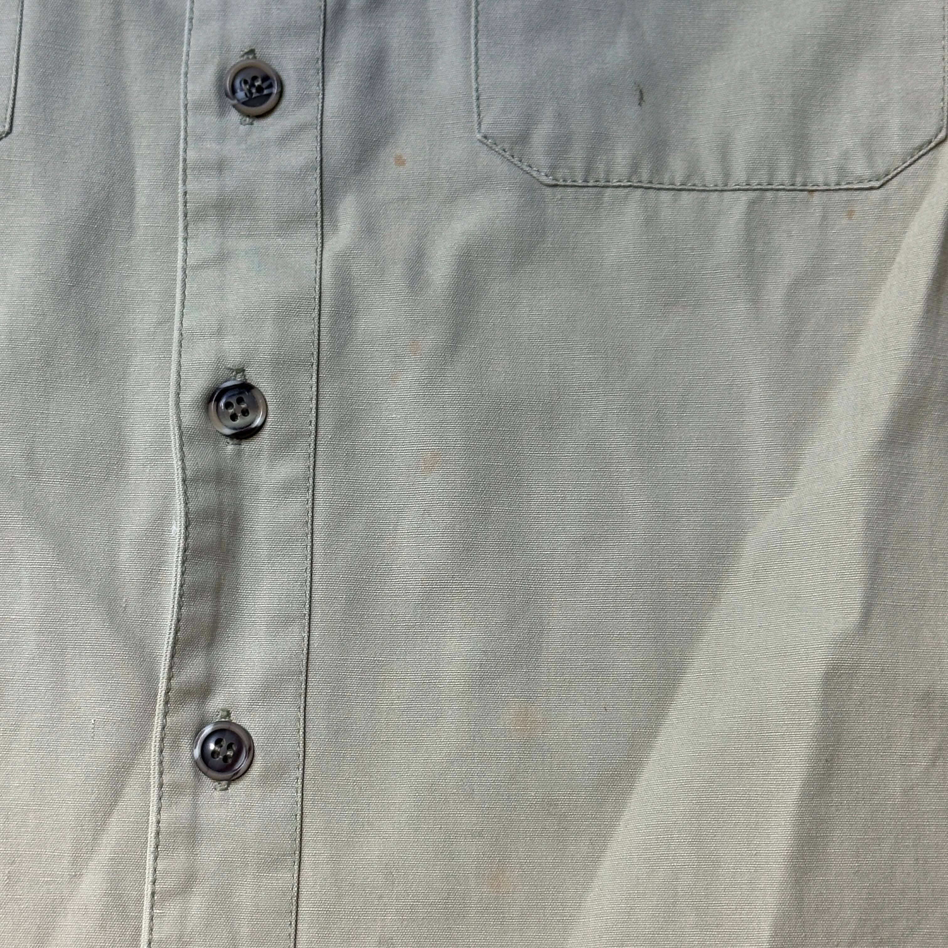 Vintage Patagonia Tan Utility Button-Up Shirt Size L 80s 90s FAIF.CA 