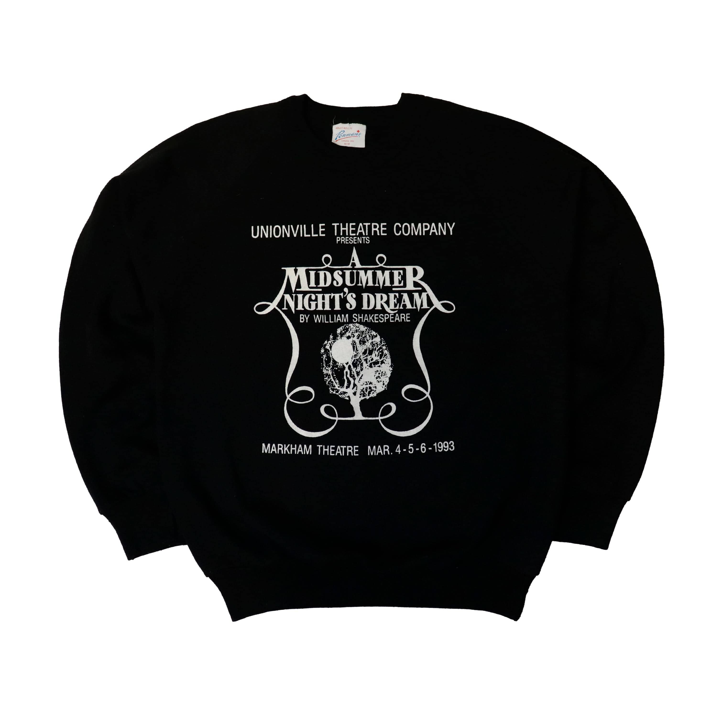 Vintage Penmans A Midsummer Night's Dream Graphic Sweatshirt Size M FAIF.CA 