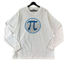 Vintage Pi 3.14 White Longsleeve T Shirt Size - XL T-Shirt OTHER 
