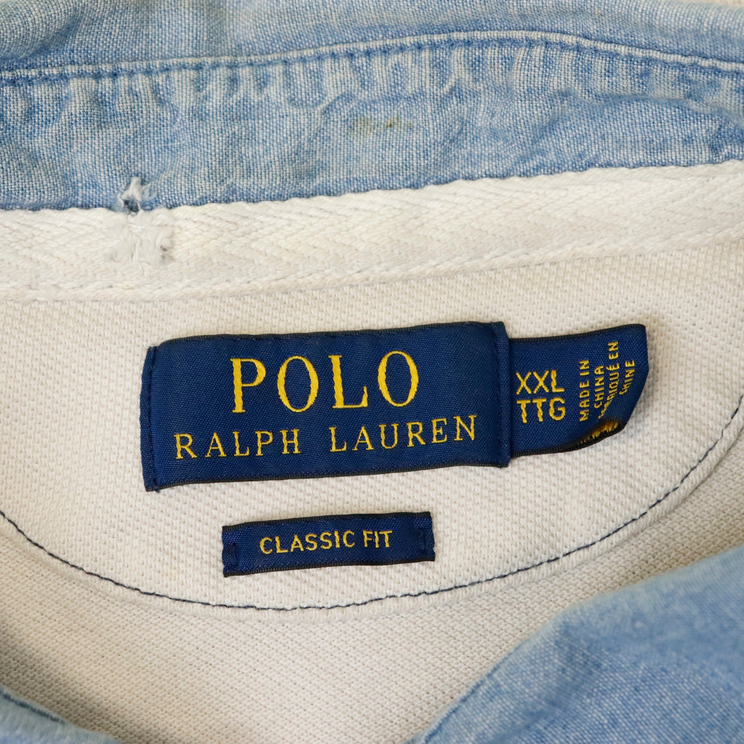 Vintage Polo Ralph Lauren RL 93 Striped Polo Shirt Size XXL 237 