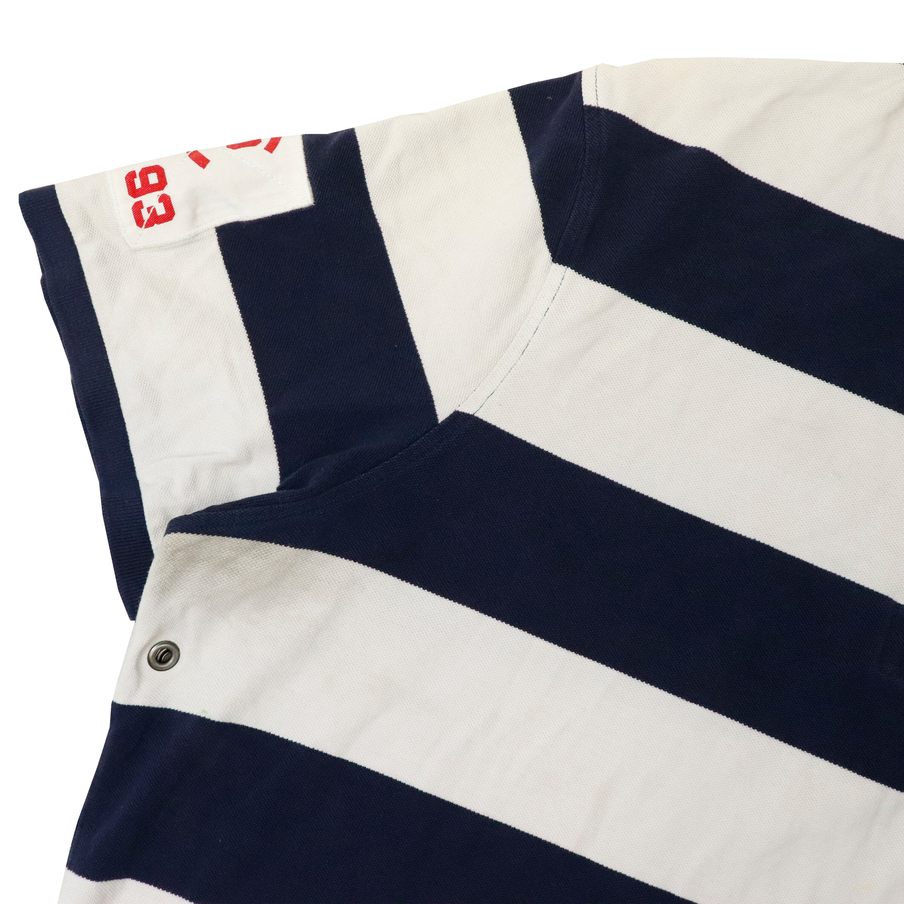 Vintage Polo Ralph Lauren RL 93 Striped Polo Shirt Size XXL 237 