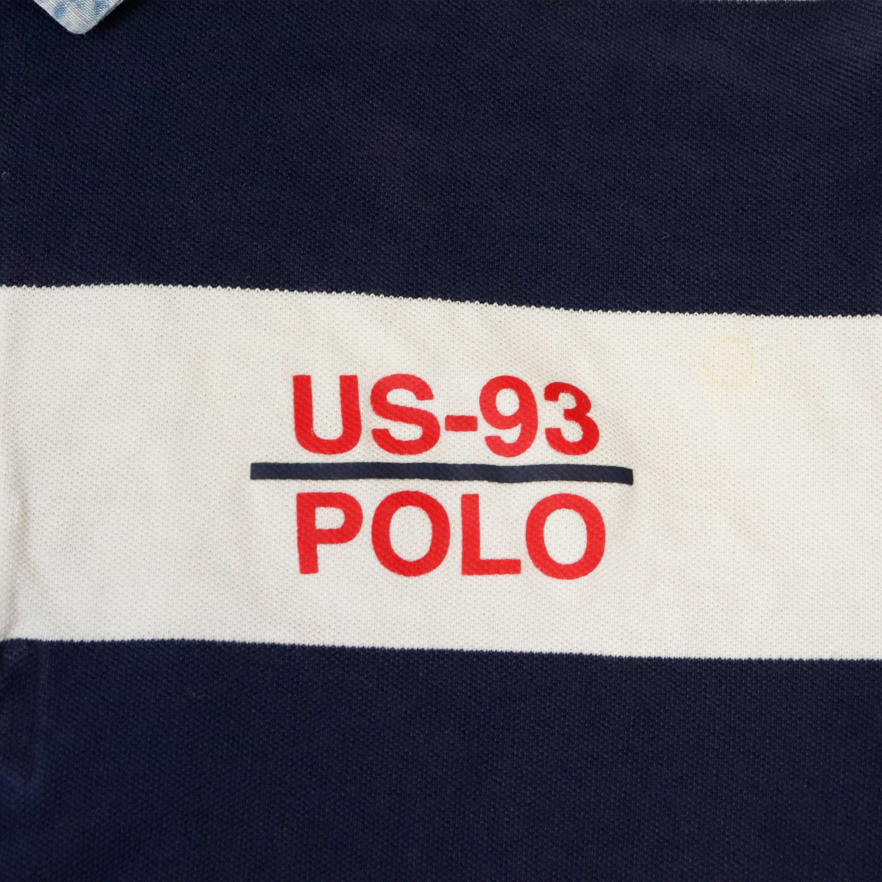 Vintage Polo Ralph Lauren RL 93 Striped Polo Shirt Size XXL 237 