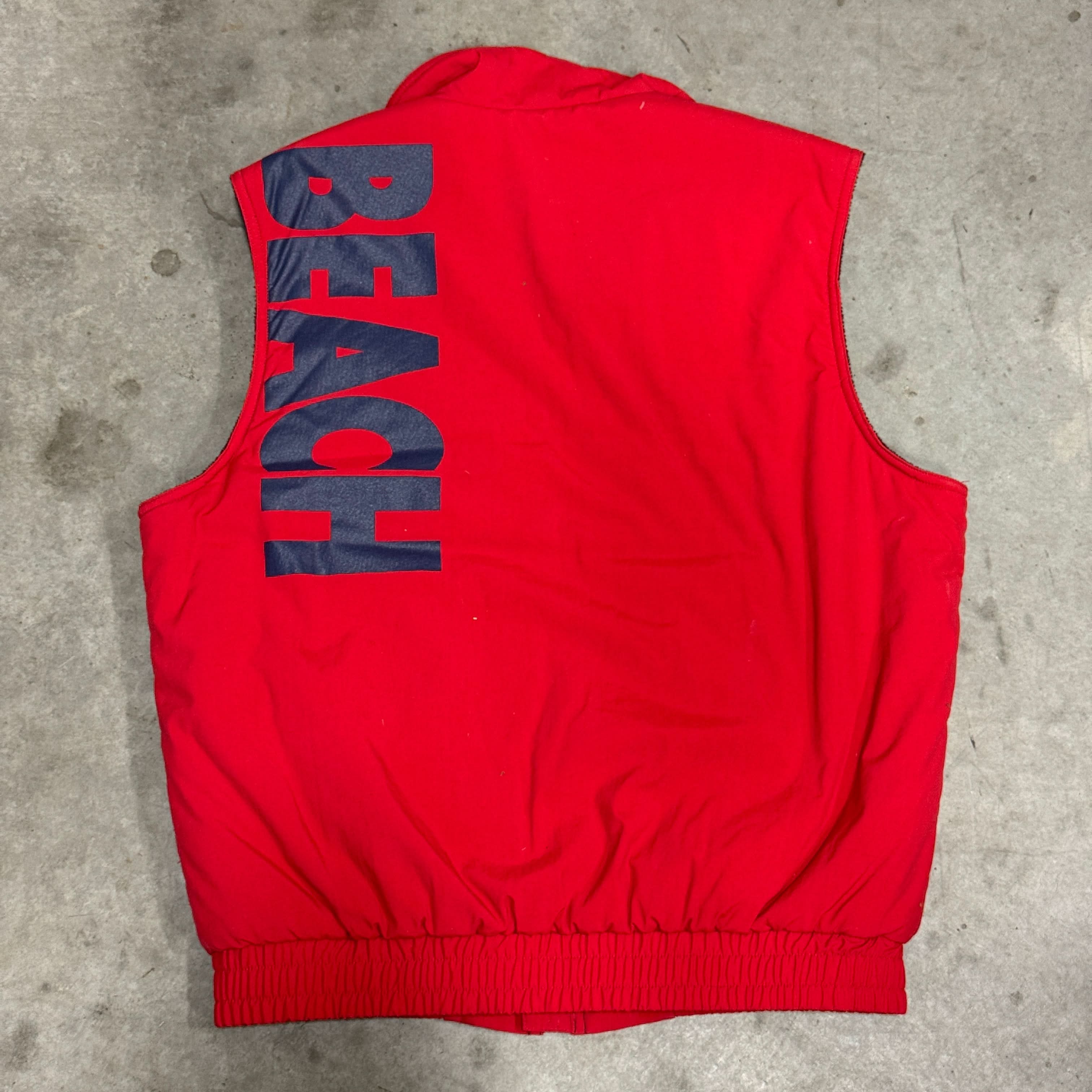 Vintage Polo Ralph Lauren Snow Beach Graphic Vest Size M 1992 Stadium 90s FAIF.CA 