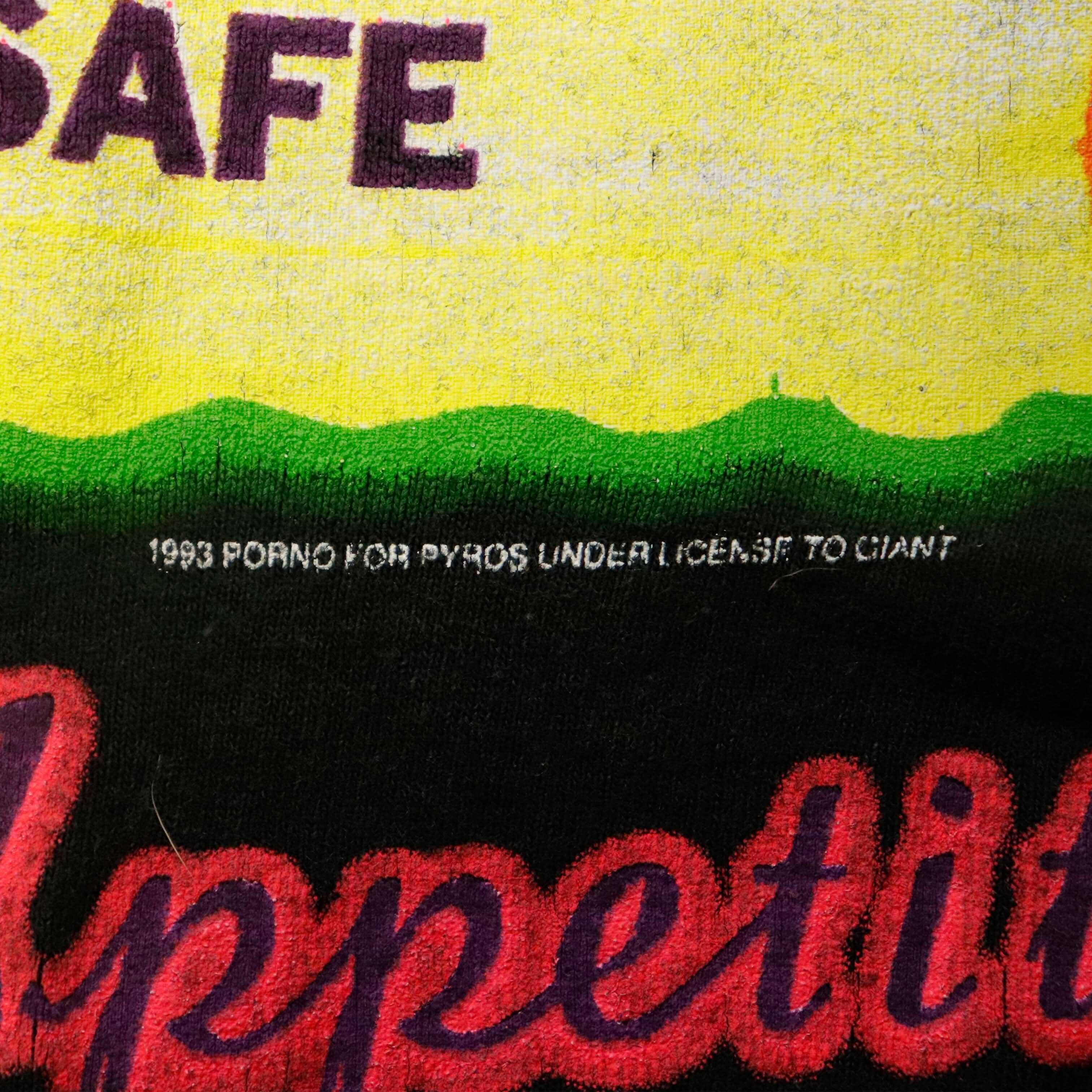 Vintage Porno for Pyros 1993 Giant Bon Appetit Graphic T-Shirt Size XL FAIF.CA 