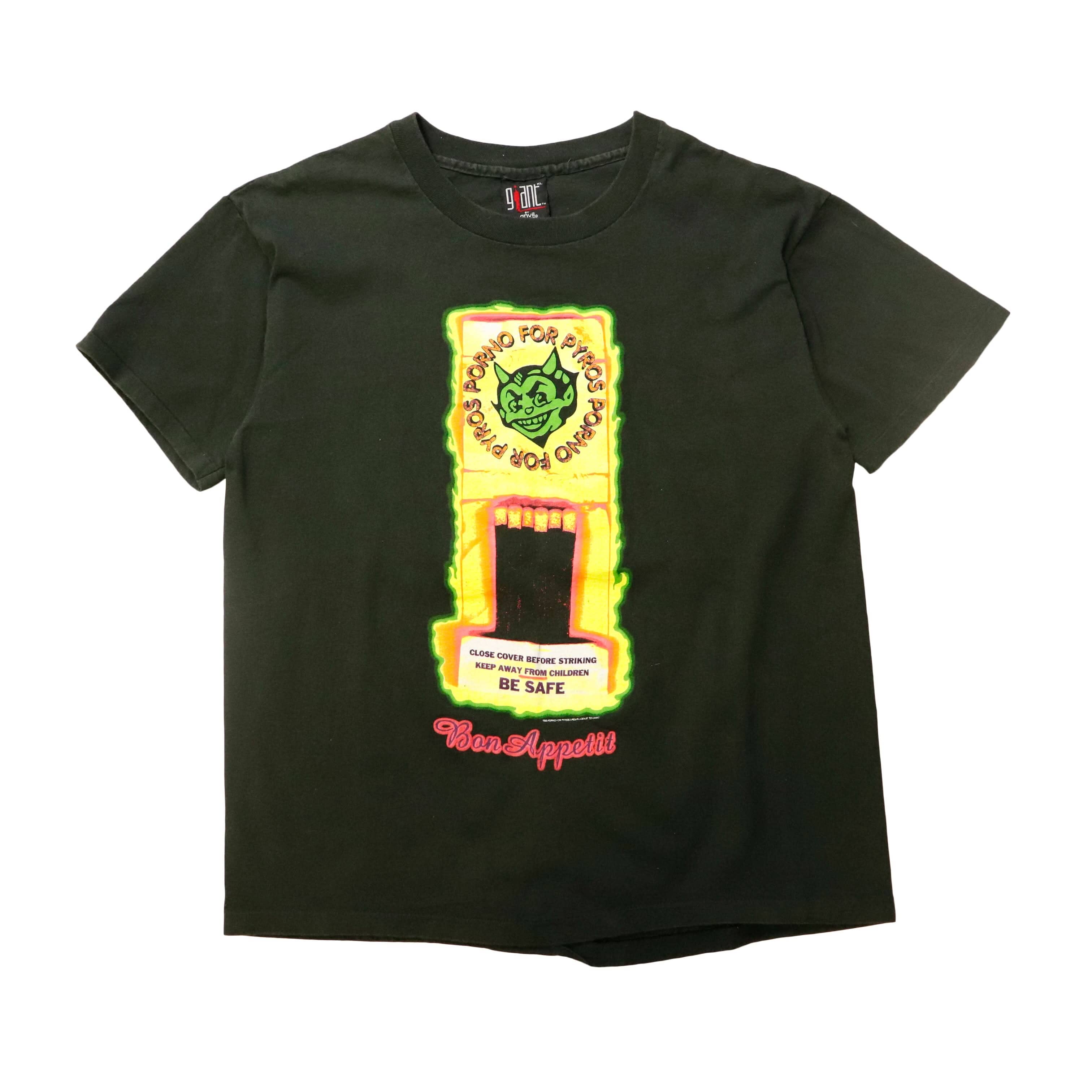 Vintage Porno for Pyros 1993 Giant Bon Appetit Graphic T-Shirt Size XL FAIF.CA 