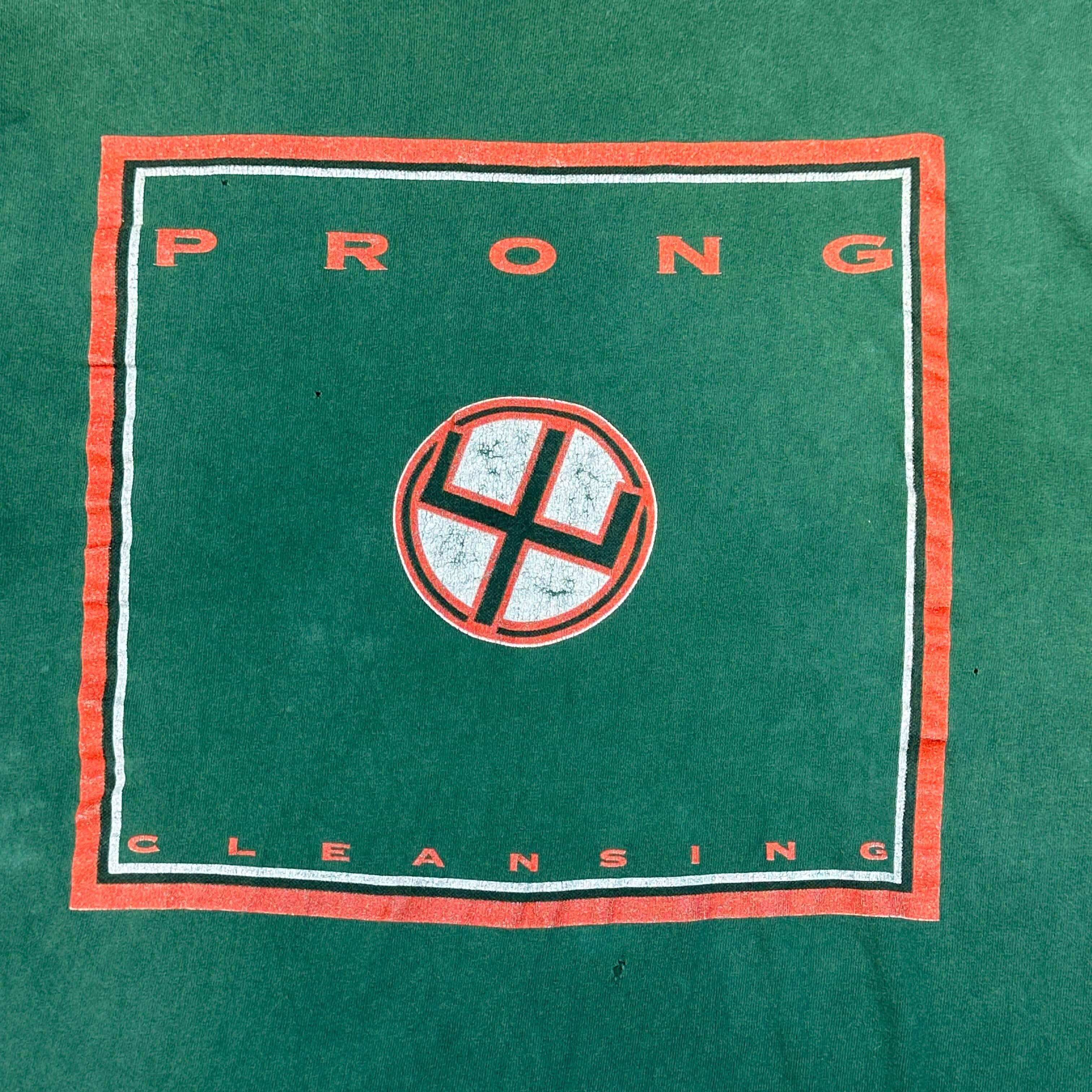 Vintage Prong Cleansing Graphic T-Shirt Size Large 90s rock Grunge FAIF.CA 
