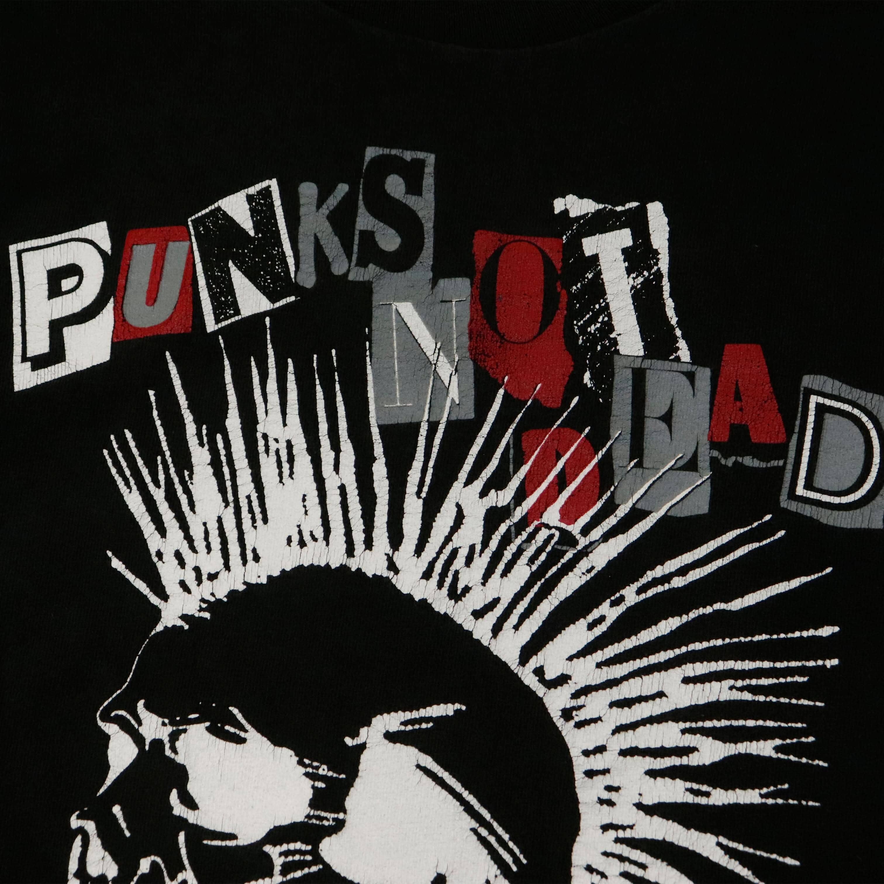 Vintage Punks Not Dead Graphic Skull T-Shirt FAIF.CA 