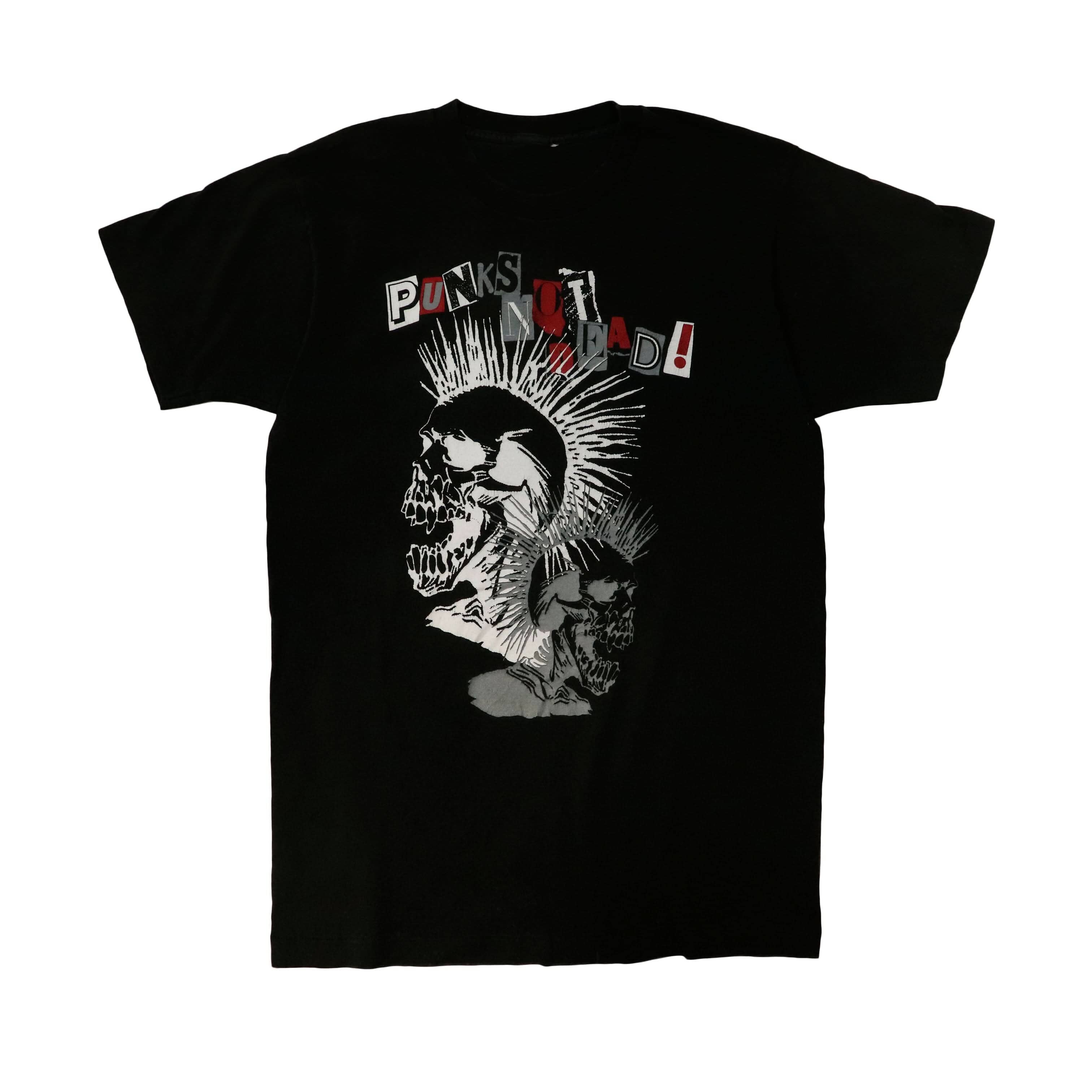 Vintage Punks Not Dead Graphic Skull T-Shirt FAIF.CA 
