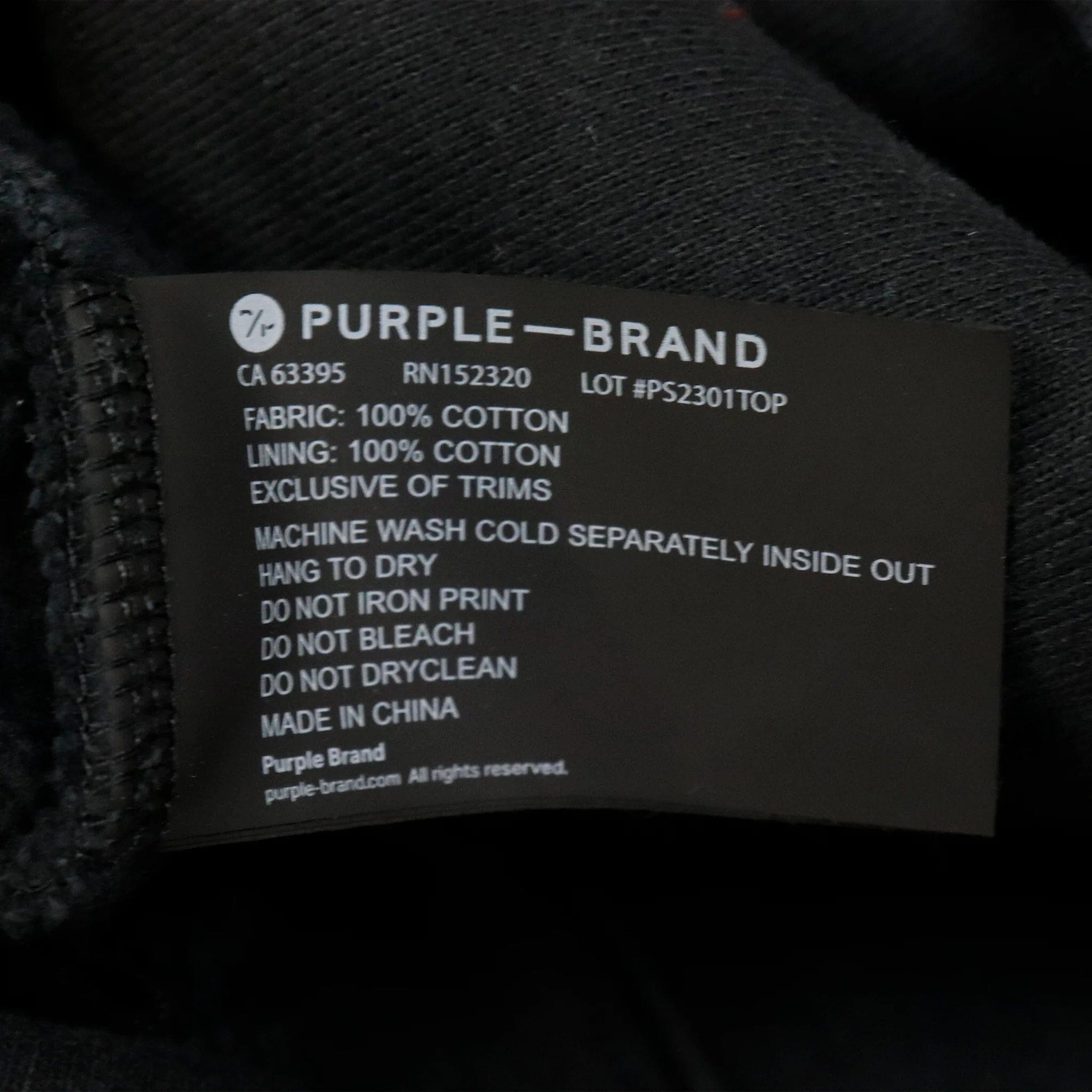 Vintage Purple Brand Black Crewneck Size M spell out Purple Brand 