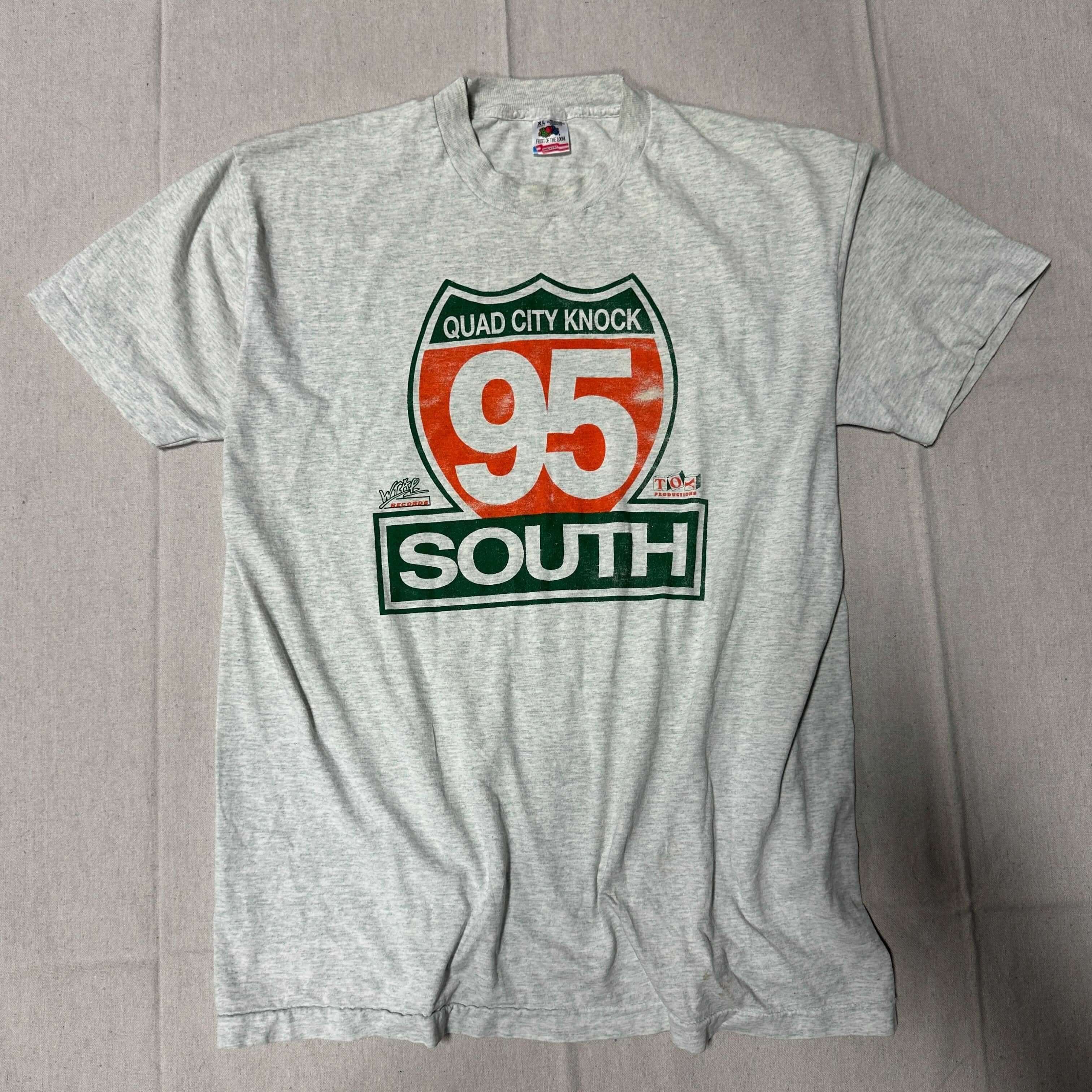 Vintage Quad City Knock 95 South Graphic T-Shirt Size XL FAIF.CA 