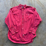 Vintage Ralph Laure Polo 1992 Stadium Button Up Shirt Red Sz L shirt POLO RALPH LAUREN 