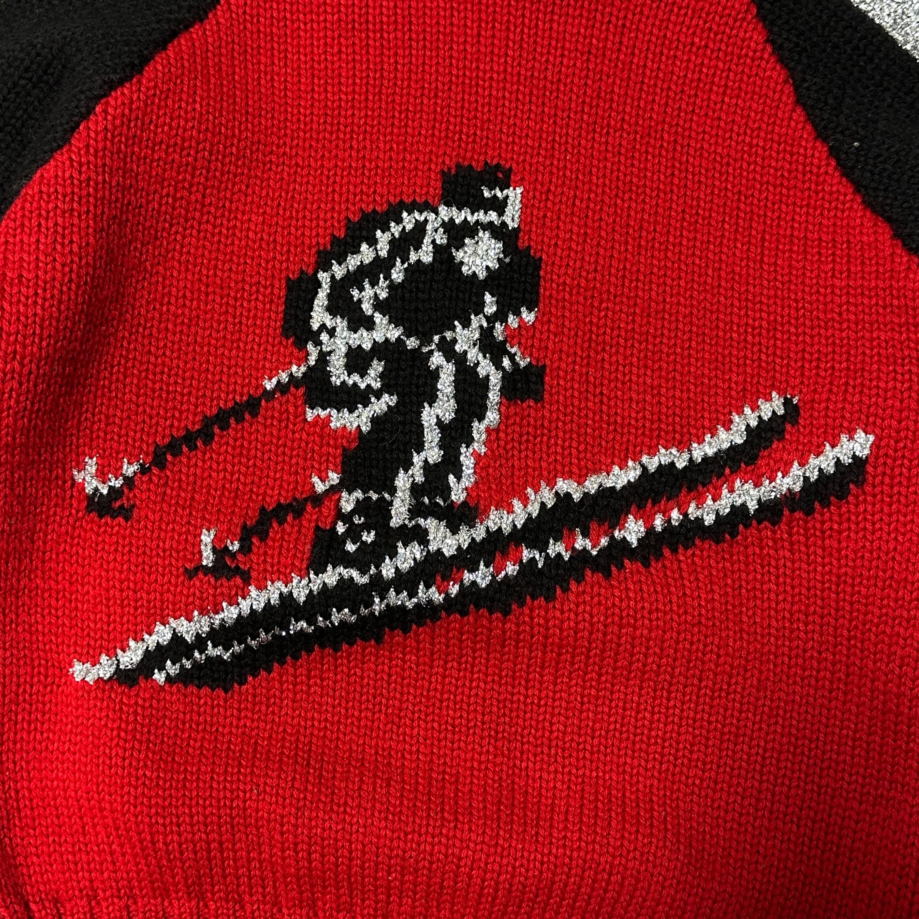 Vintage Ralph Lauren Suicide Skier Knit Wool Sweater Size Small 90s FAIF.CA 