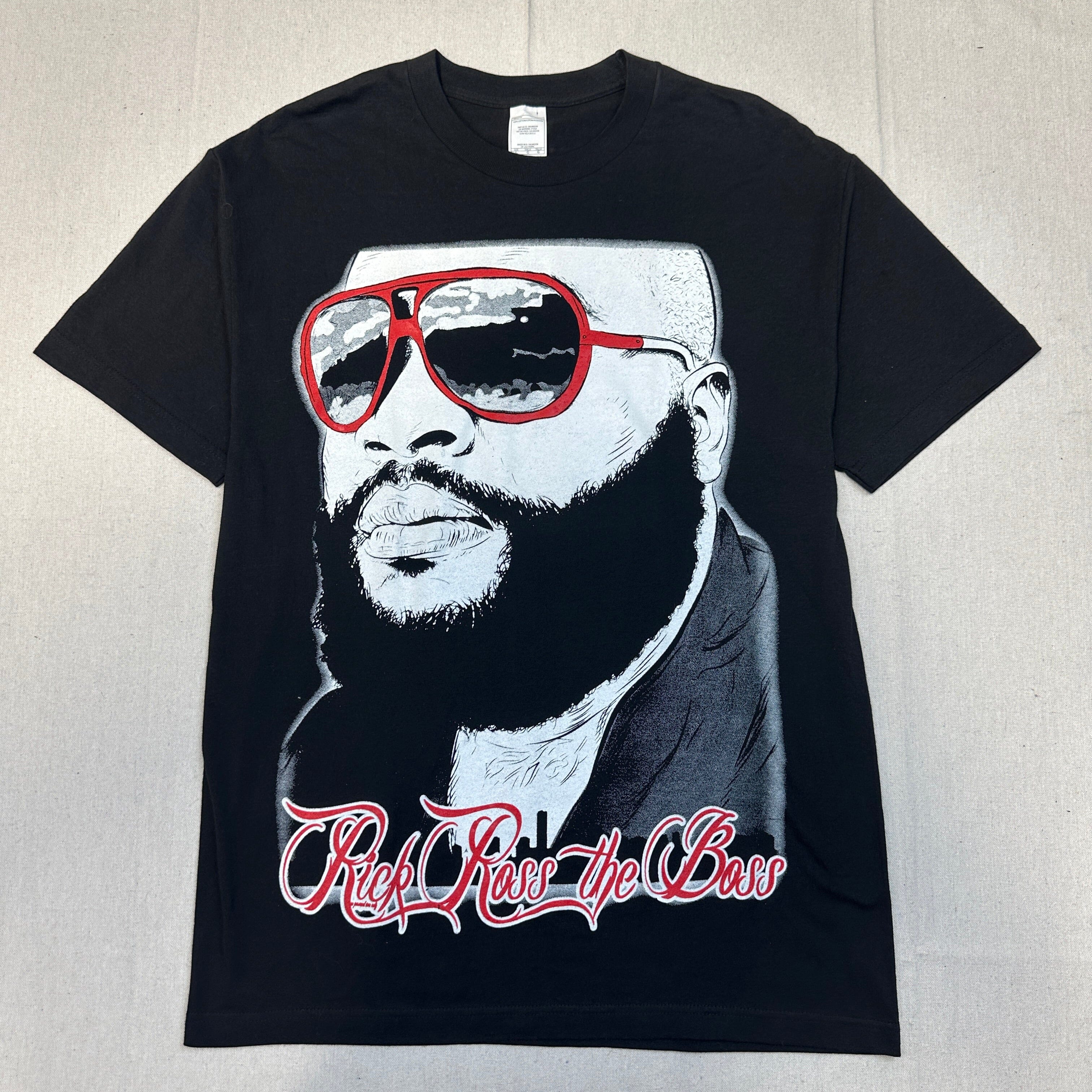 Vintage Rick Ross Graphic Black T-Shirt Size L FAIF.CA 