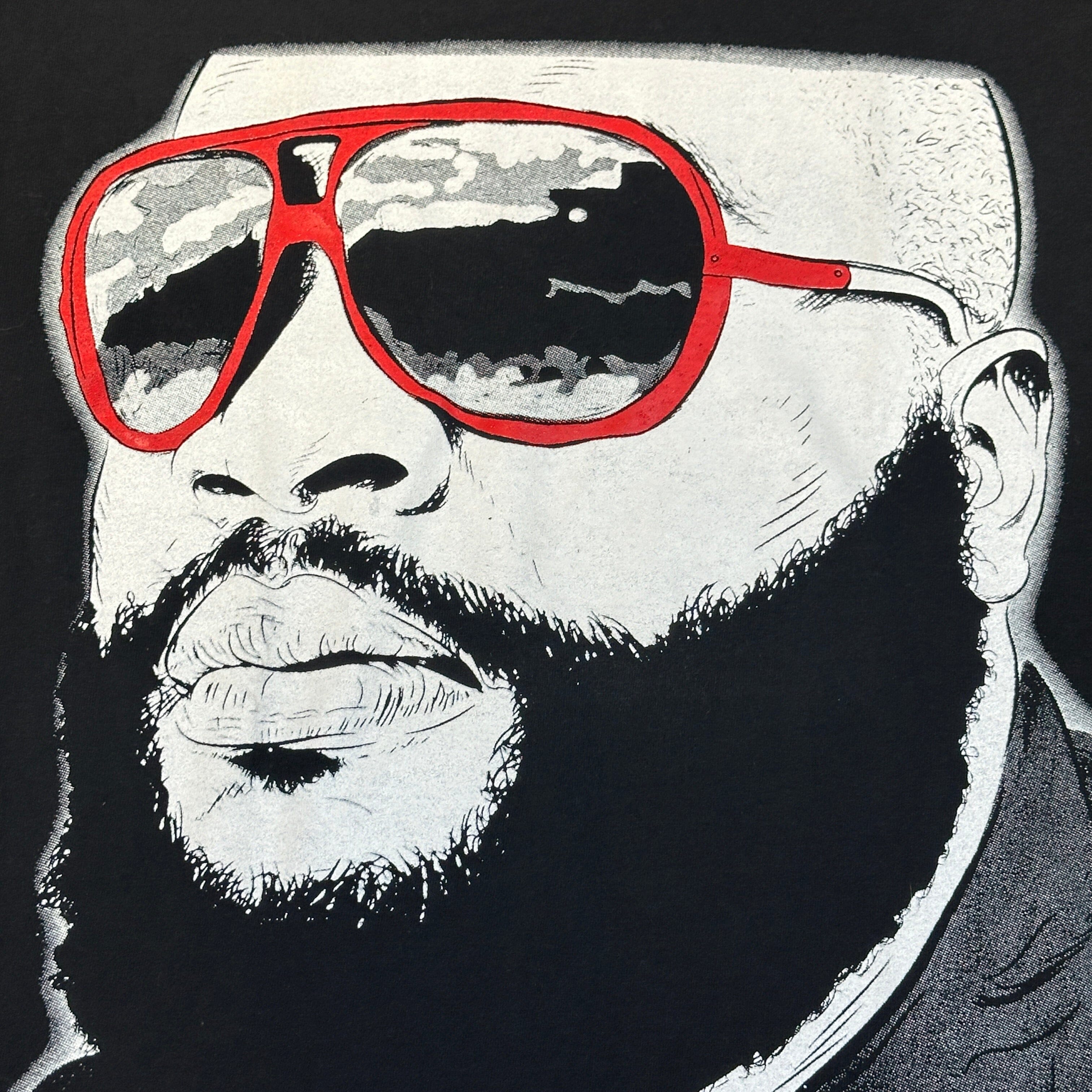 Vintage Rick Ross Graphic Black T-Shirt Size L FAIF.CA 
