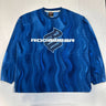 Vintage Rocawear Blue Patterned Fleece Sweatshirt Size XL 90s Tie Dye FAIF.CA 