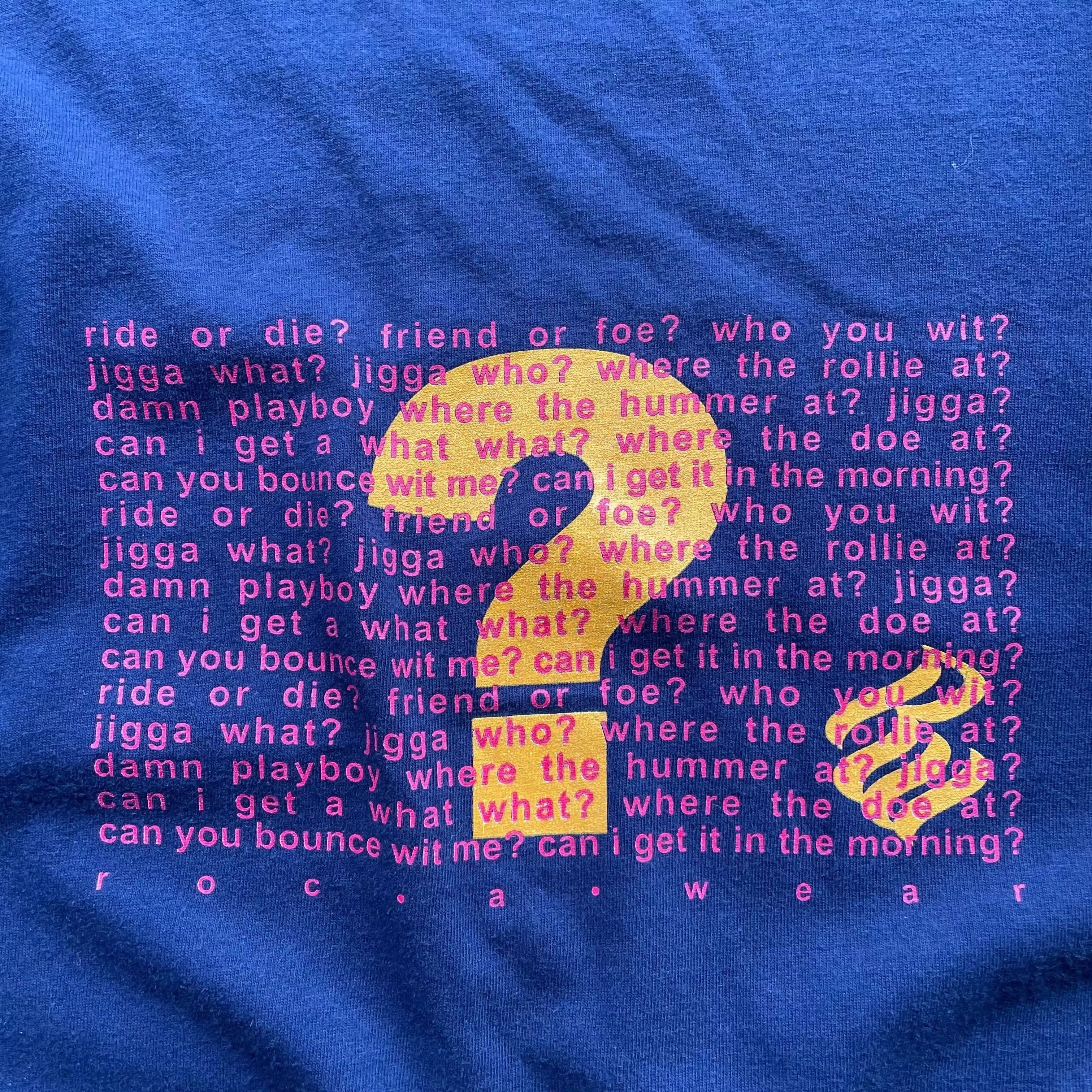 Vintage Rocawear life questions T-shirt T-Shirt OTHER 
