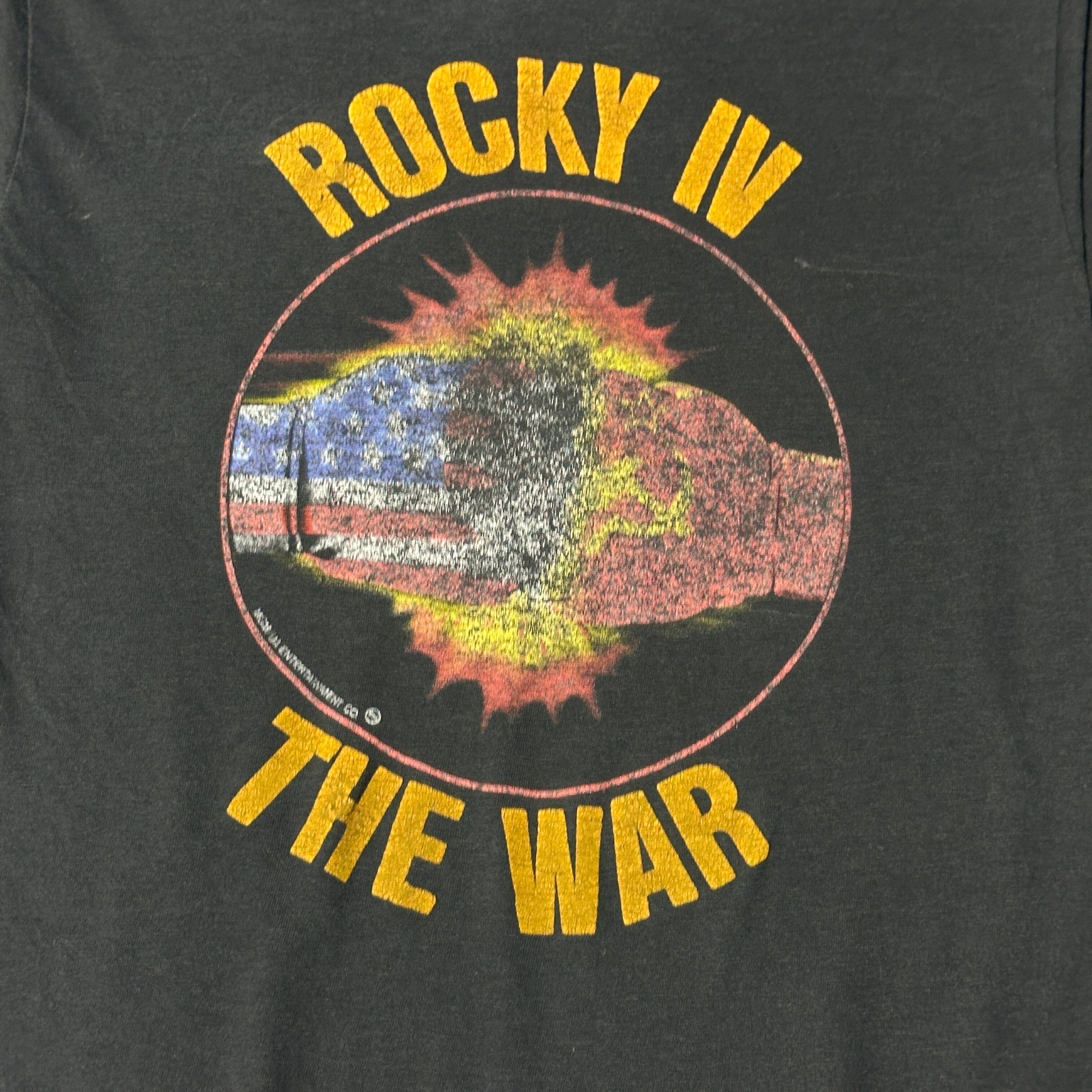 Vintage Rocky IV Graphic Movie Promo T-Shirt Size Medium FAIF.CA 