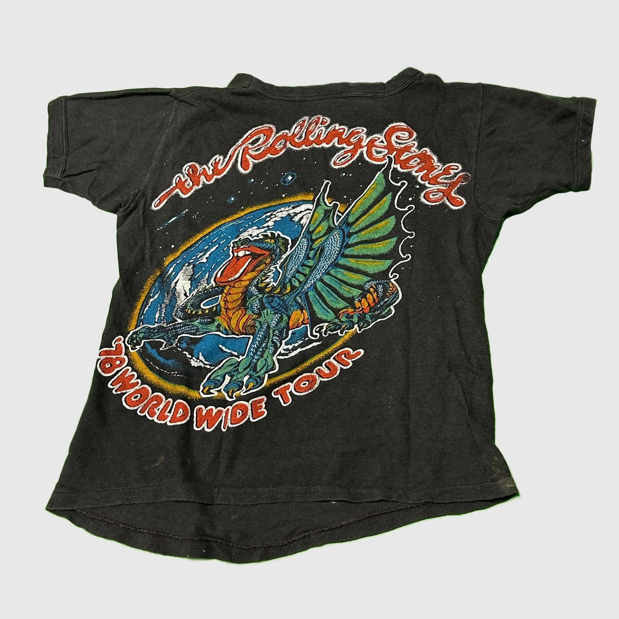 Vintage Rolling Stones 1978 US Tour Graphic T-Shirt Size M FAIF.CA 