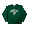 Vintage Russell Athletic Michigan State University Green Sweatshirt Size L FAIF.CA 
