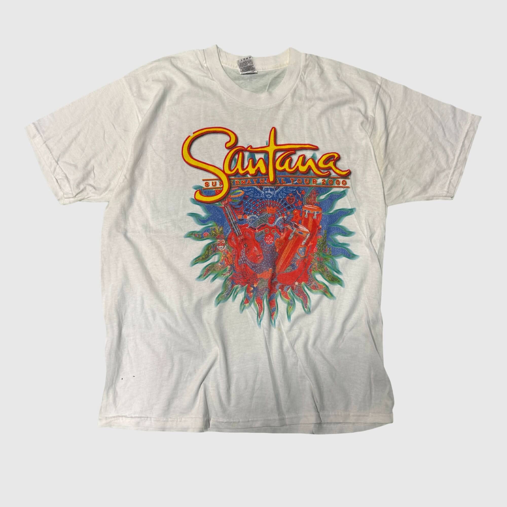 Vintage Santana Supernatural Tour 2000 Graphic T-Shirt Size XL FAIF.CA 