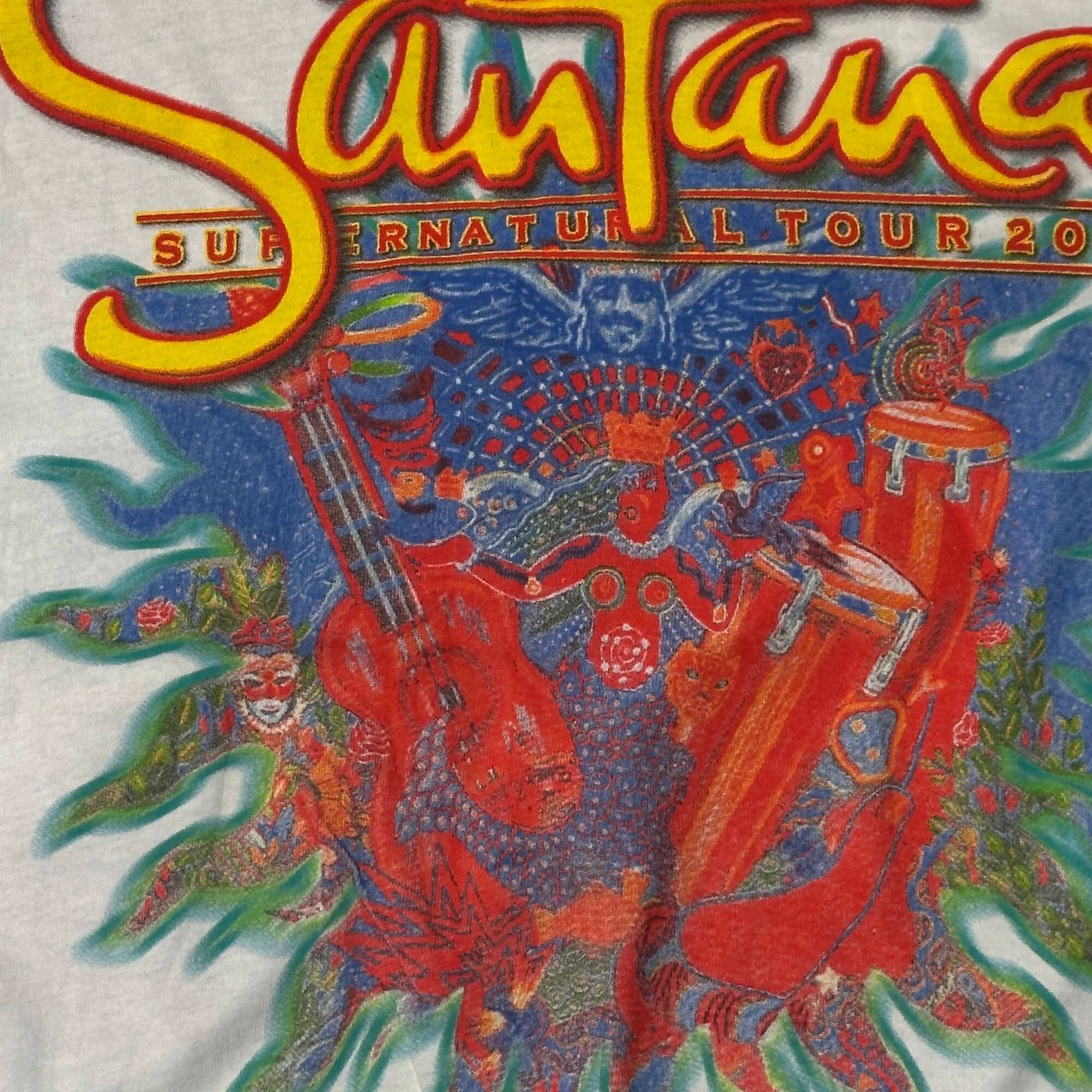 Vintage Santana Supernatural Tour 2000 Graphic T-Shirt Size XL FAIF.CA 