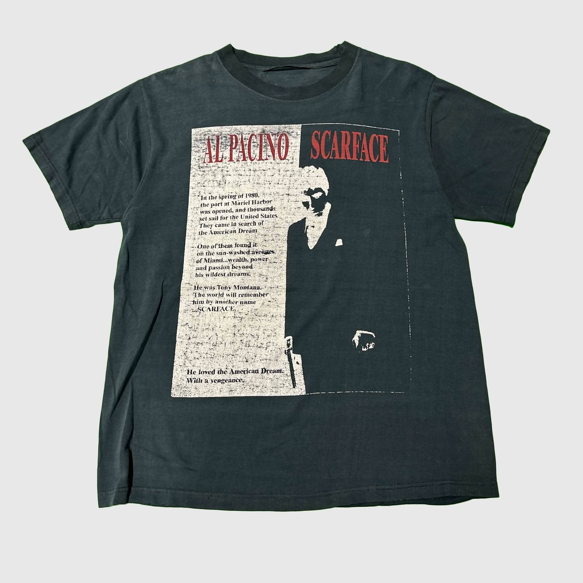 Vintage Scarface Al Pacino Graphic Movie T-Shirt Size Large FAIF.CA 